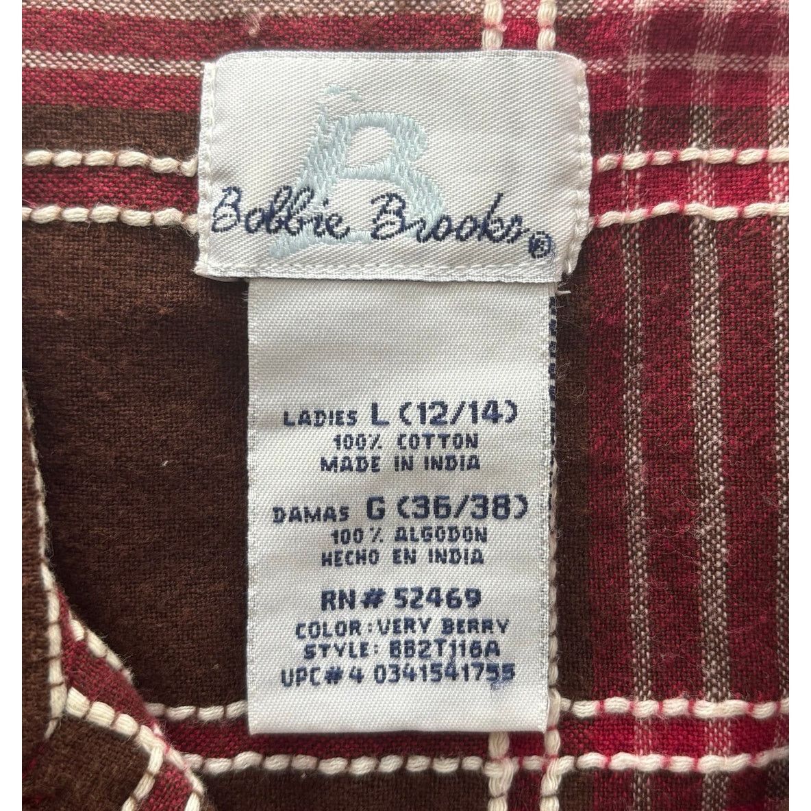Other Bobbie Brooks Plaid Embroidered Shirt - Size Large Size L / US 10 / IT 46 - 7 Thumbnail
