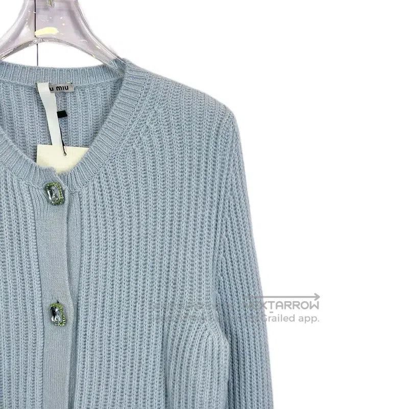 Miu Miu Miu Miu Light Blue Cotton Long Sleeve Pullover . Size XXS / US 00 / IT 34 - 3 Thumbnail