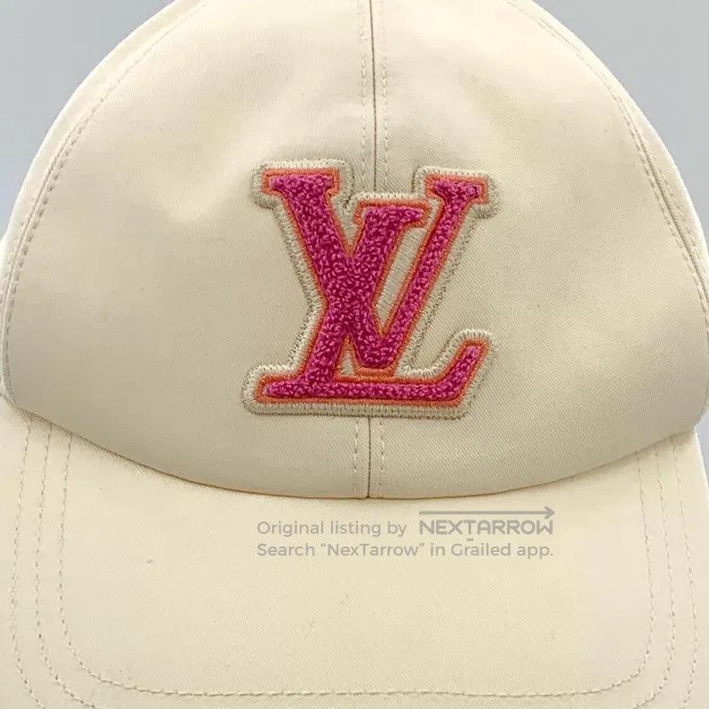 Louis Vuitton Louis Vuitton Signature beige logo flocked cotton cap Size ONE SIZE - 6 Thumbnail