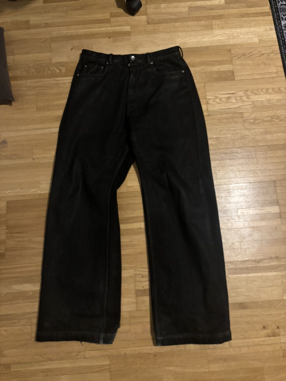 Rick Owens Rick Owens Waxed Denim Size US 31 - 1 Thumbnail