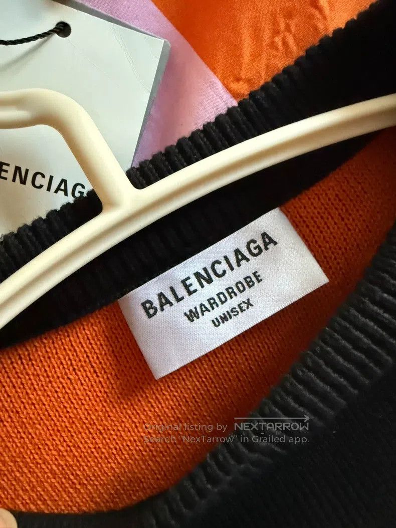 Balenciaga Balenciaga Printed Logo Round Neck Long Sleeve Loose Fit S Size XS / US 0-2 / IT 36-38 - 3 Thumbnail