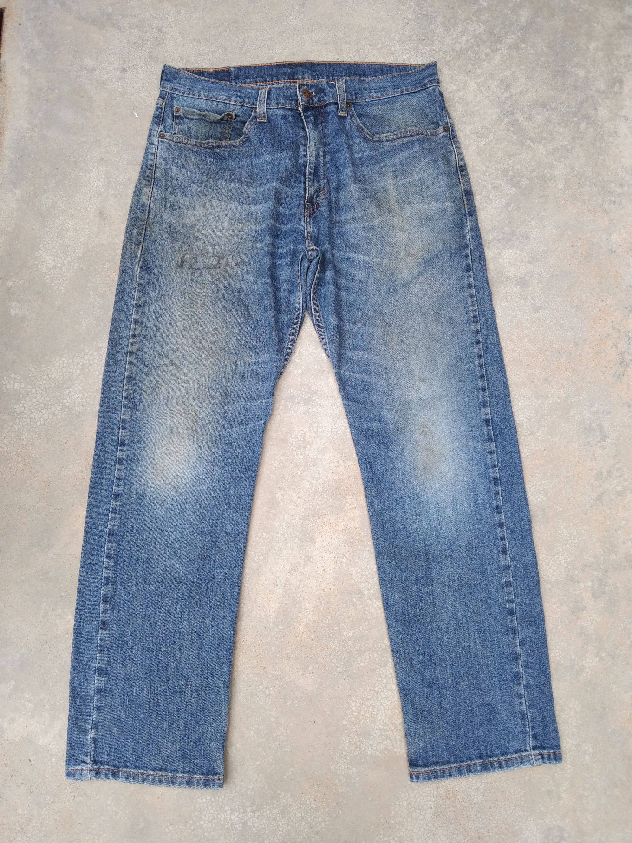 Levi's Vintage Levi's Jeans 505 Faded Blue Distressed Denim 33x30 Size US 33 - 1 Thumbnail