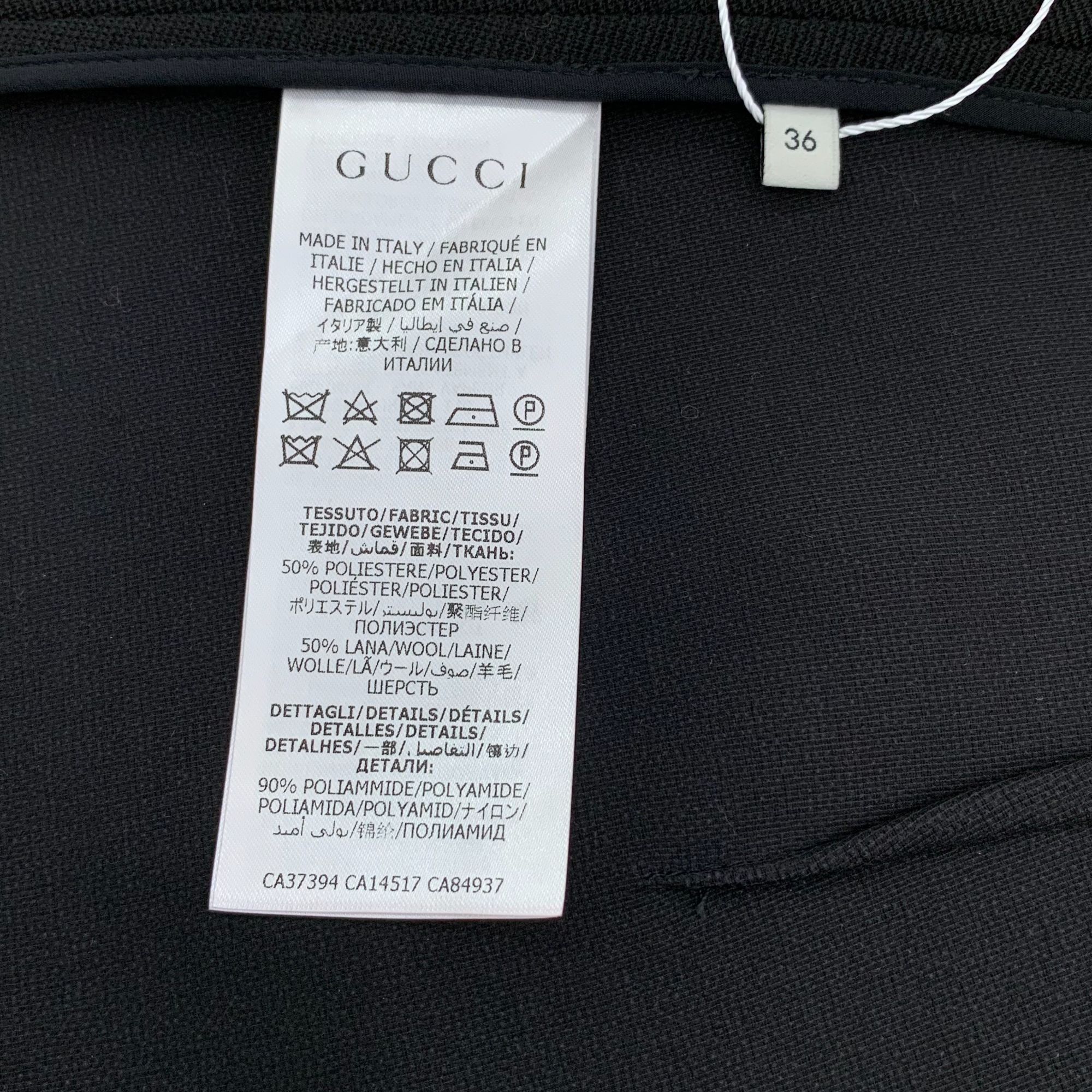 Gucci Gucci Black Knee-Length Skirt With Pink Logo Waistband Size Size 36" / US 14 / IT 50 - 3 Thumbnail