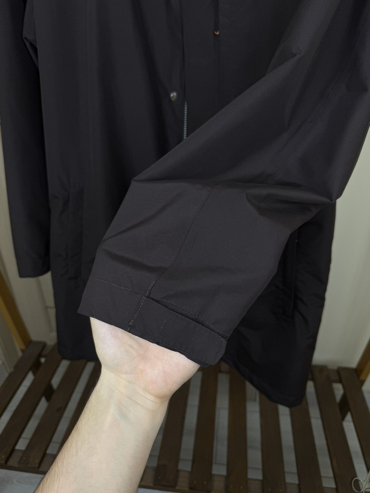 Ermenegildo Zegna Zegna Sport microtech project men's raincoat in brown size M Size US M / EU 48-50 / 2 - 18 Thumbnail