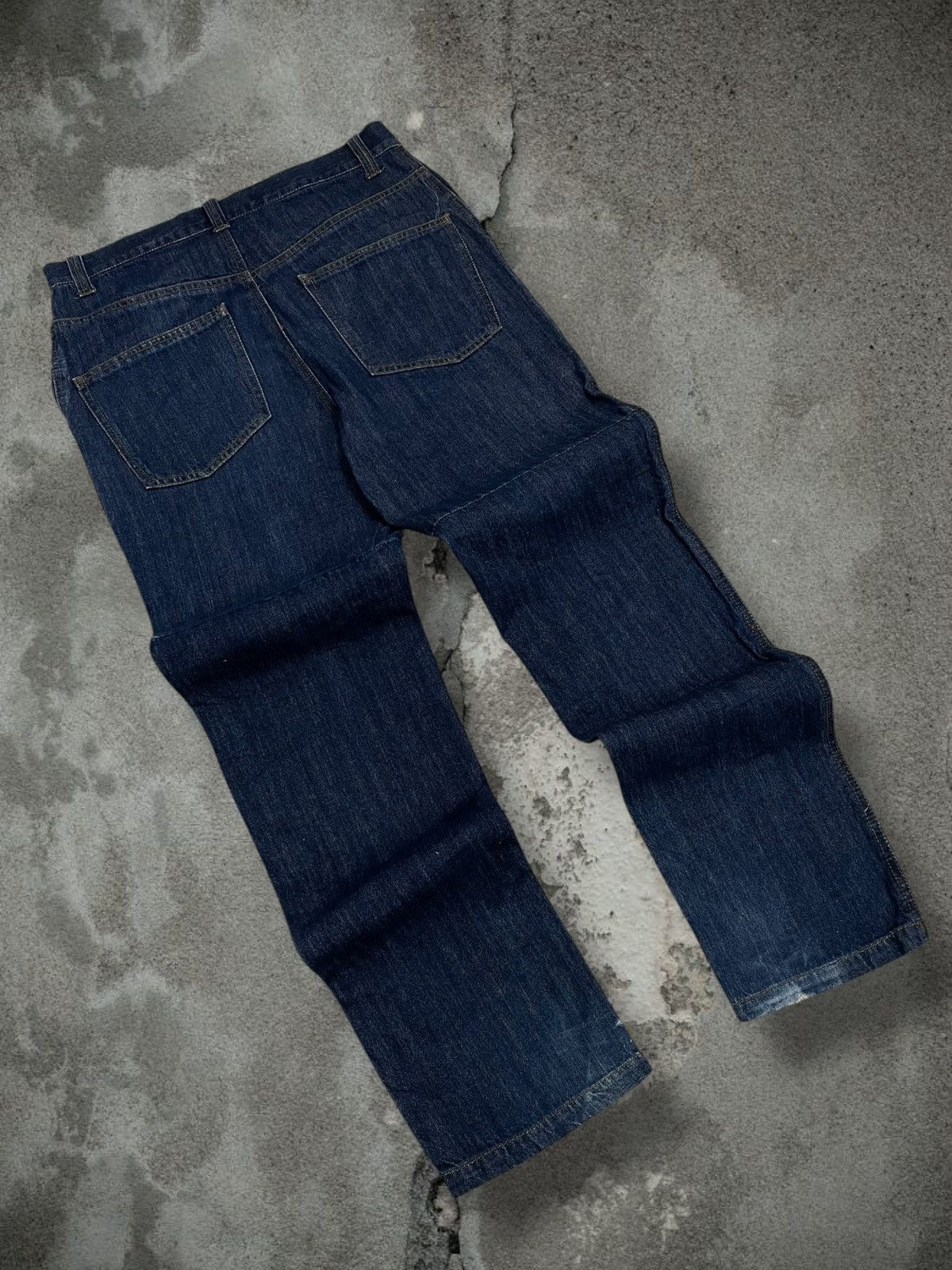 Japanese Brand Vintage Og Japan Designer Hanjiro Harajuku Double Knee Denim Size US 32 / EU 48 - 9 Thumbnail