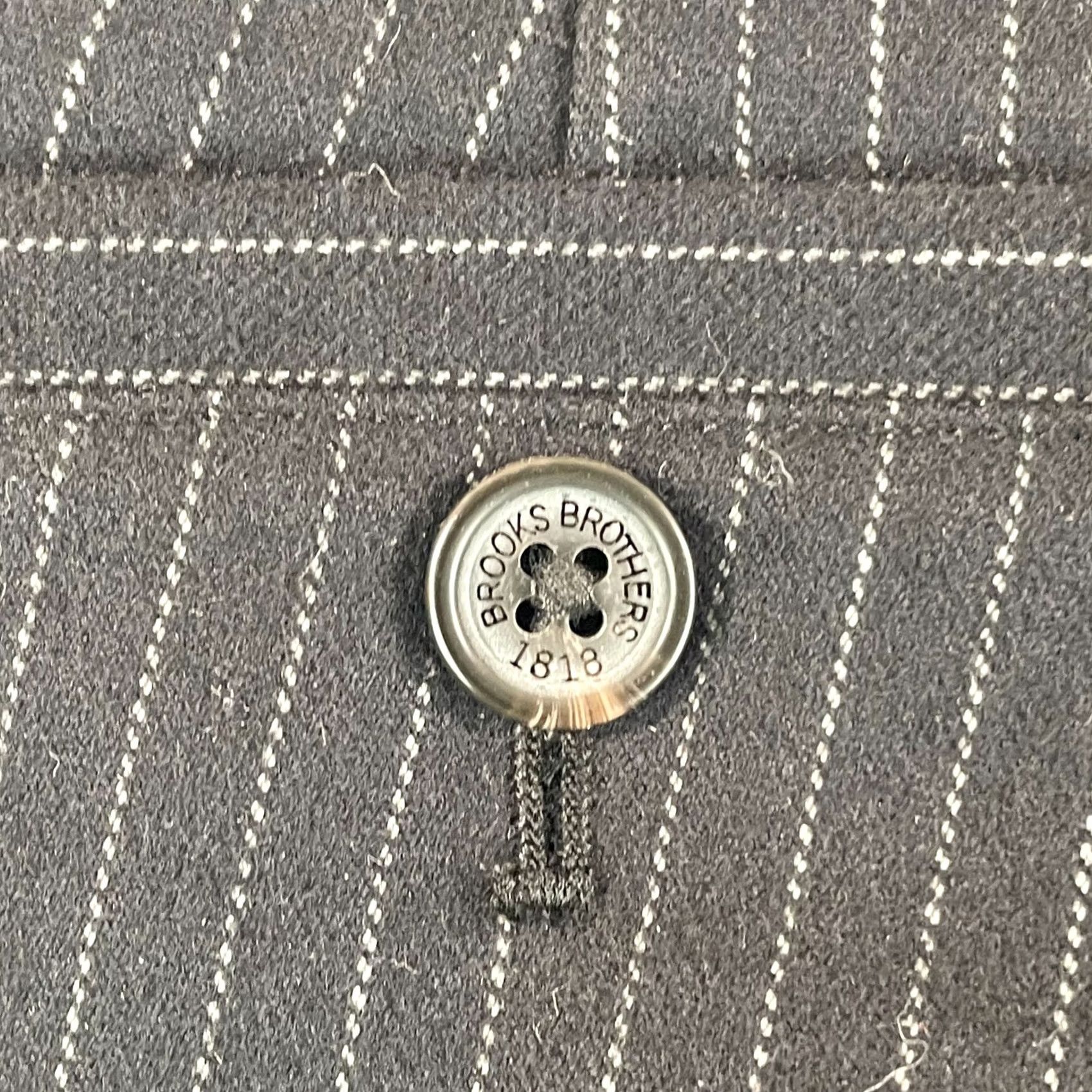 Brooks Brothers Brooks Brothers Clark Trouser Pants Men 34x30 Black Pinstripe Wool Blend NWOT Size US 34 / EU 50 - 4 Thumbnail