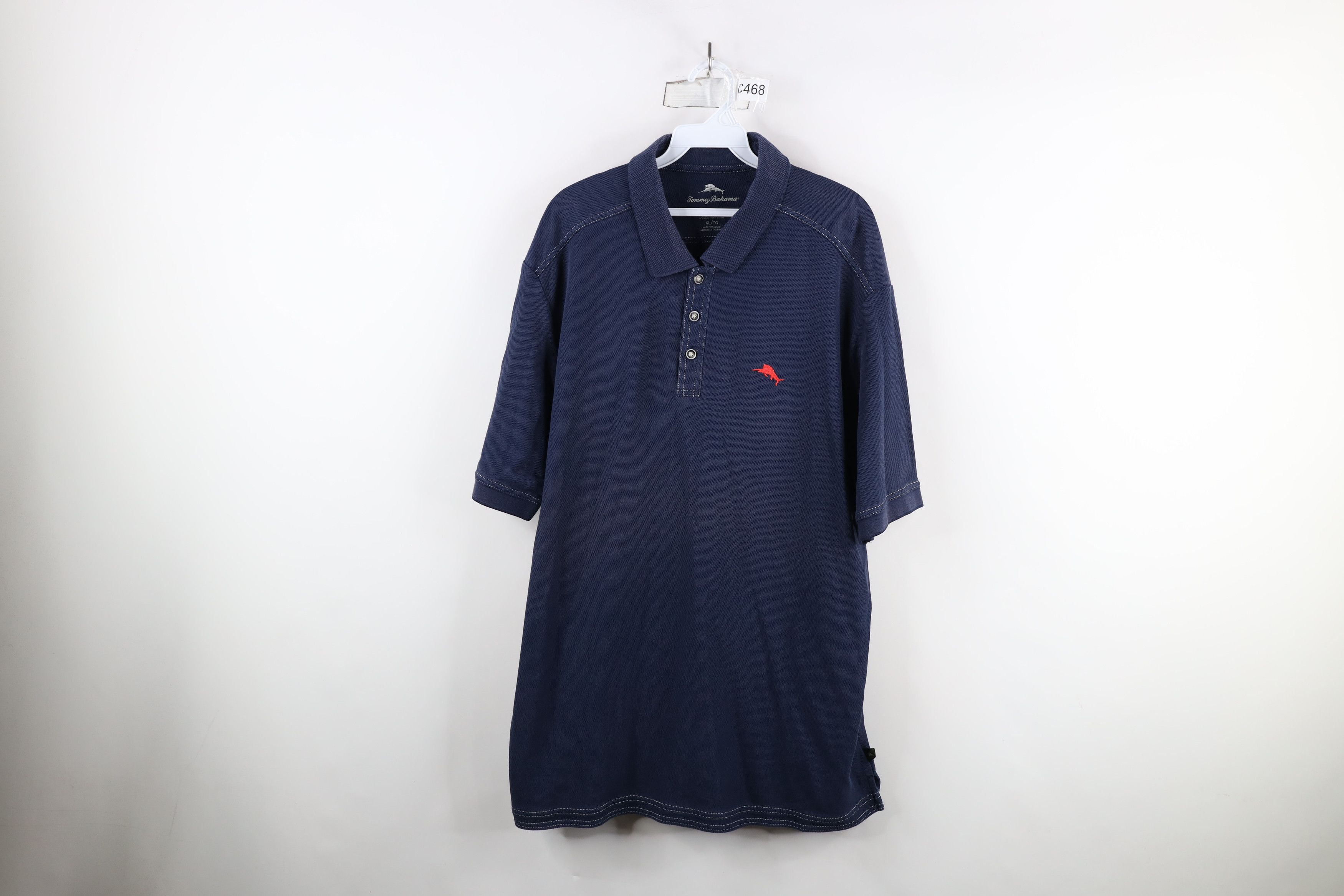 Tommy Bahama × Vintage Tommy Bahama Cotton Knit Collared Golf Polo Shirt Blue Size US XL / EU 56 / 4 - 1 Thumbnail