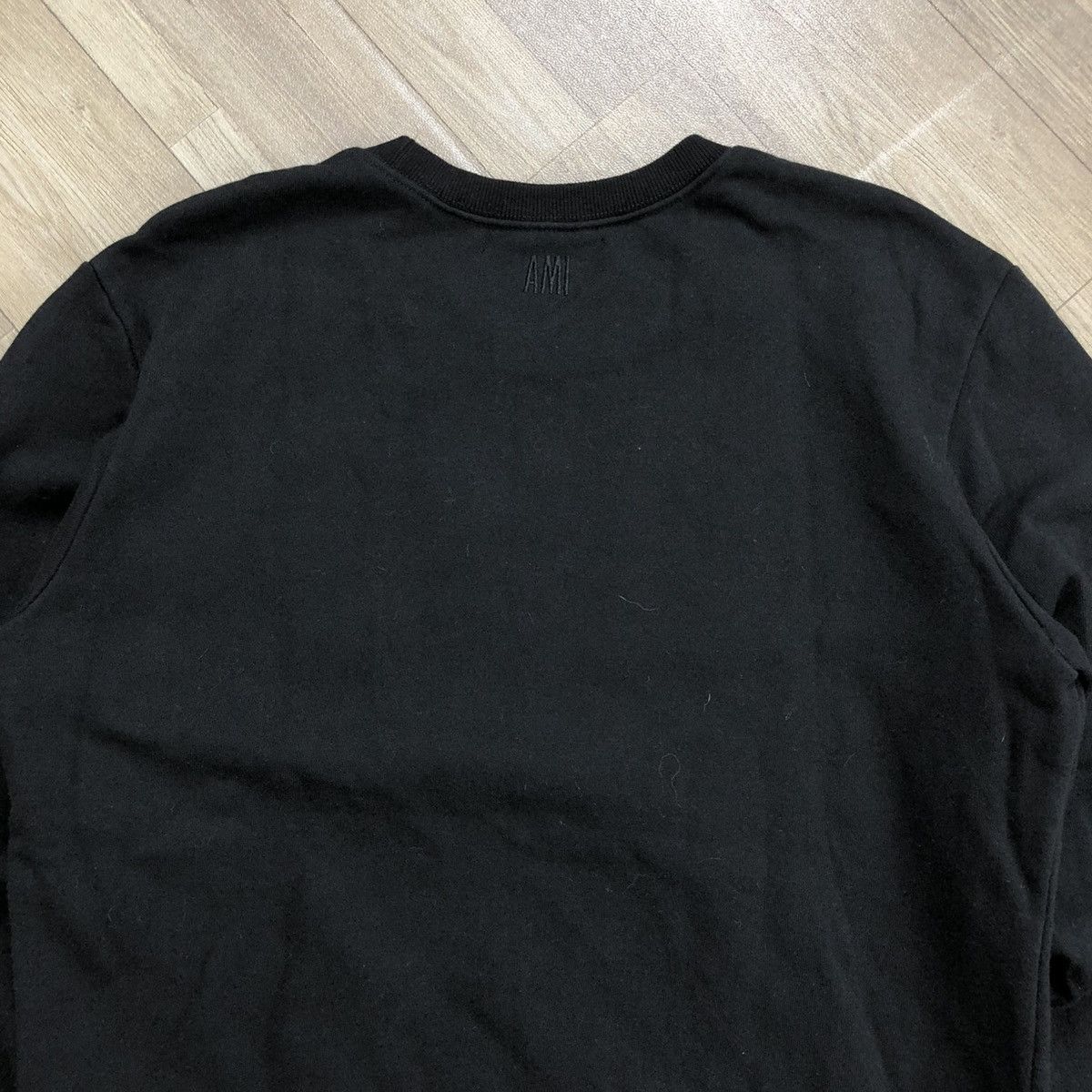 AMI Luxury Ami Alexandre Mattiussi Big Logo Black Sweatshirt Size US M / EU 48-50 / 2 - 15 Thumbnail