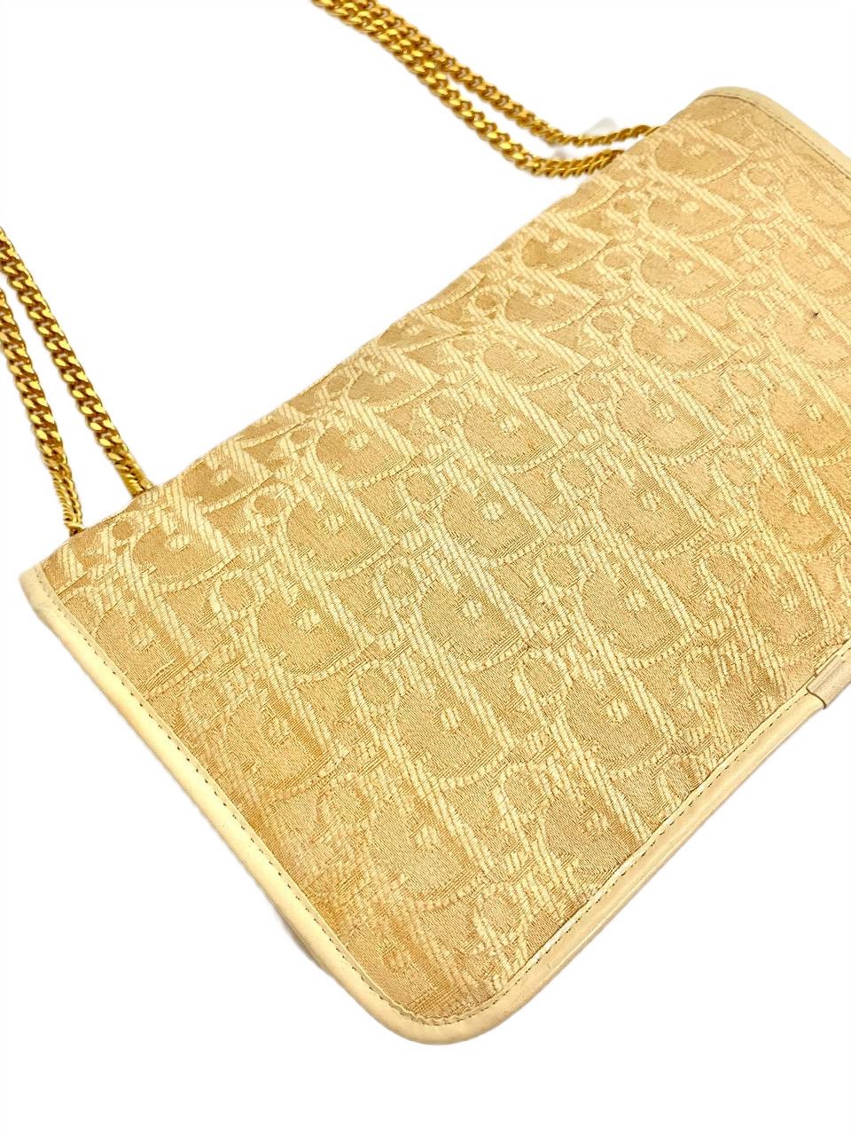 Dior Dior Oblique Logo Monogram Chain Shoulder Hand Bag Vintage Size ONE SIZE - 8 Thumbnail