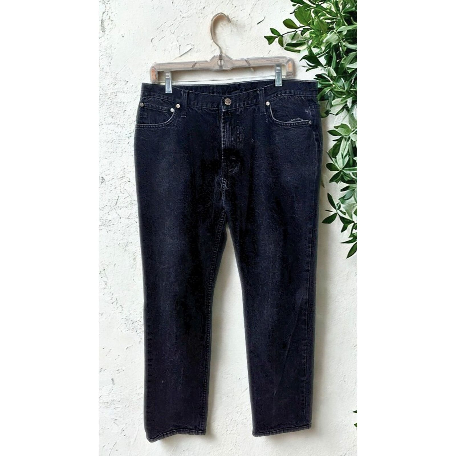 Von Dutch Von Dutch Black Jeans 34x27 Denim Small Crotch Hole Y2K Size US 34 / EU 50 - 2 Thumbnail