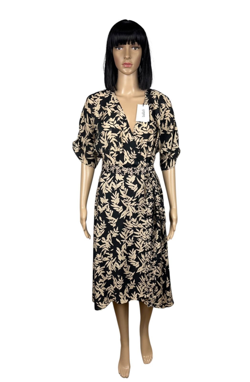 ba&sh Ba&sh Robe Tabby Dress Floral Print Viscose V-Neck size 1 Size S / US 4 / IT 40 - 2 Thumbnail