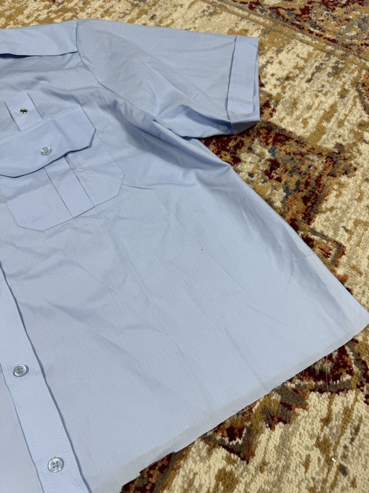 Japanese Brand × Kapital ᶠᵃⁿᶜʸᵍᵘʸBOXY Trashed Shirt Vintage Cropped Button Up 90s 80 Size US M / EU 48-50 / 2 - 4 Thumbnail