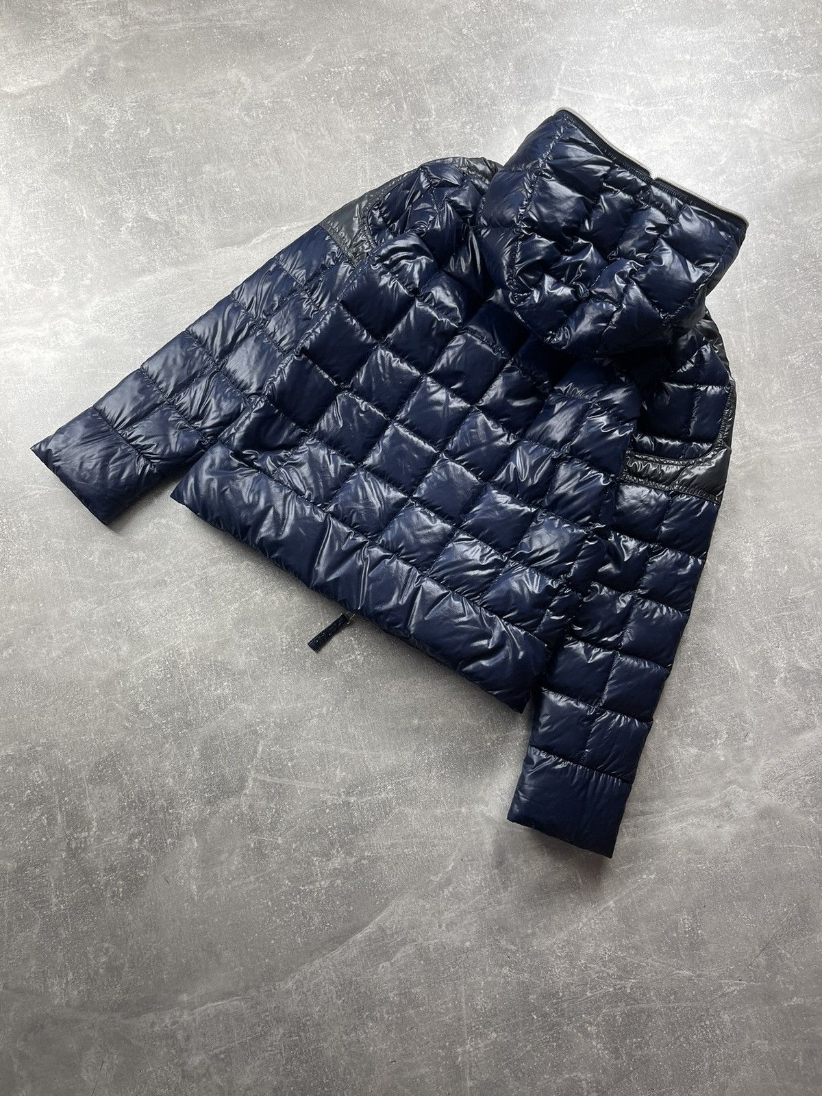 Duvetica Duvetica Hooded Goose Down Puffer Jacket Navy Blue Size 52 Size US L / EU 52-54 / 3 - 8 Thumbnail