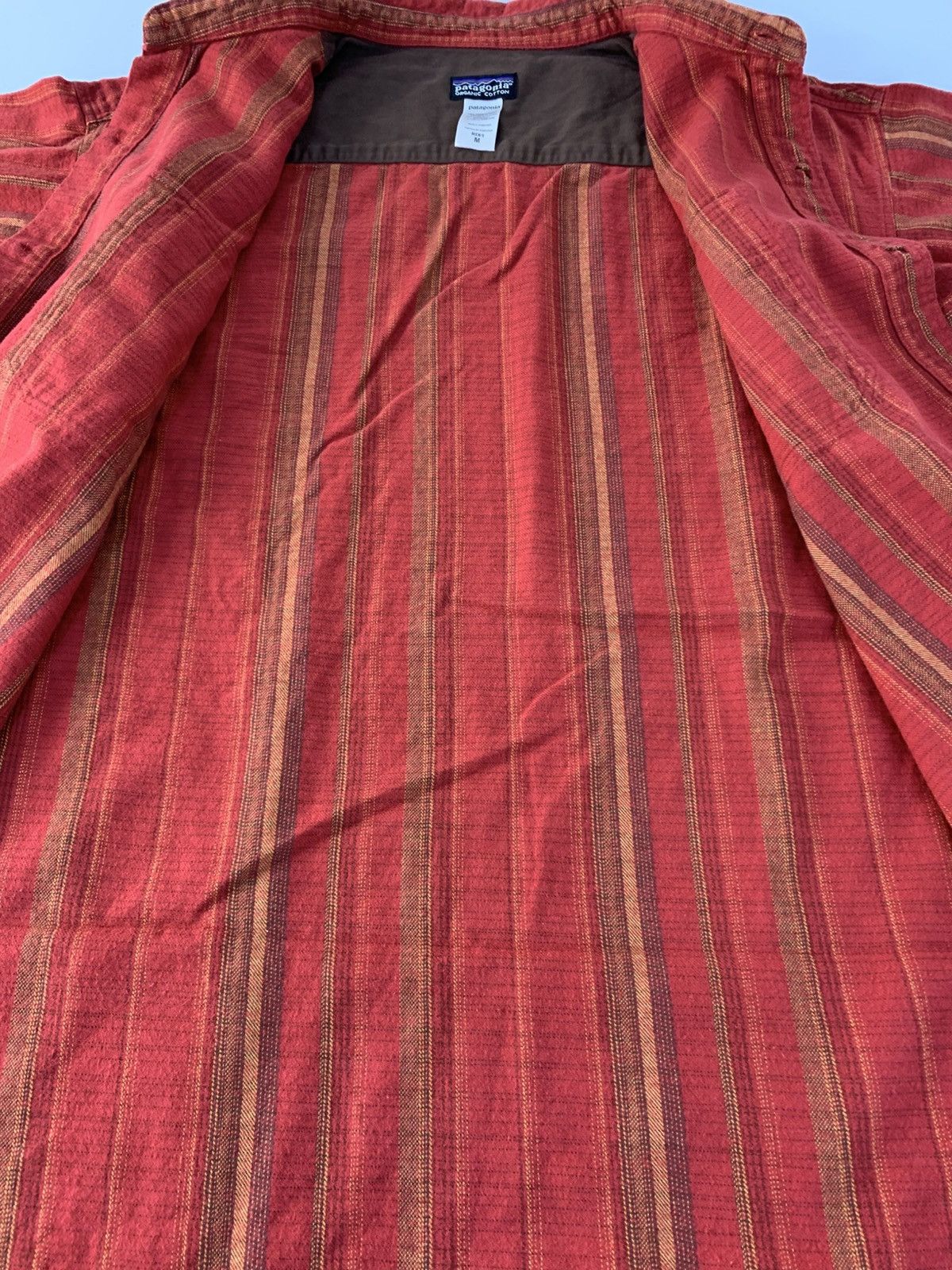 Patagonia Patagonia Red Stripe Cotton Stonewash Flannel Double Pockets Size US XL / EU 56 / 4 - 7 Thumbnail