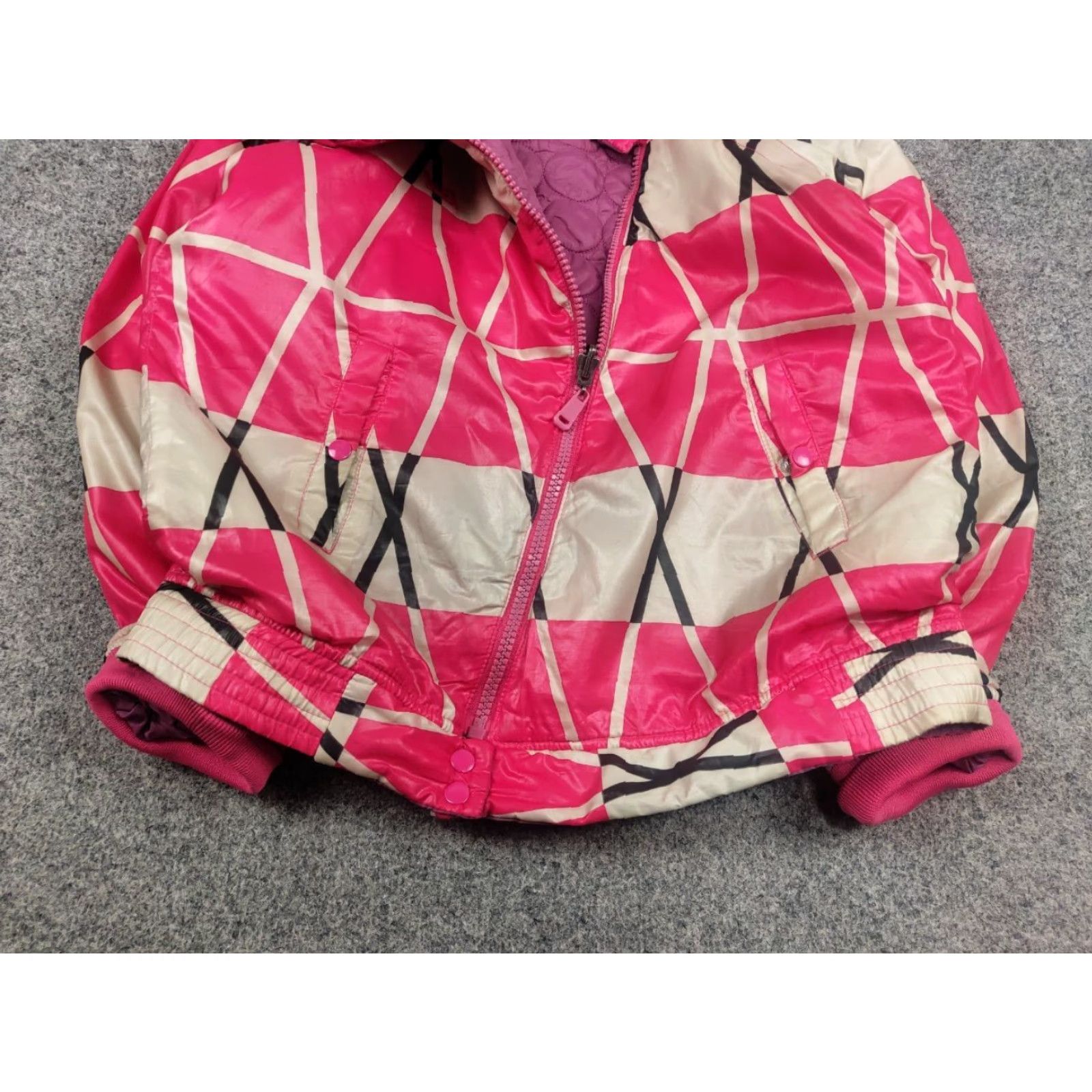 Diesel VINTAGE Diesel Y2K Style Reversible Quilted Zip Vest Jacket Women L Pink 90s Quilted Reversible Vest Jacket Size L / US 10 / IT 46 - 5 Thumbnail