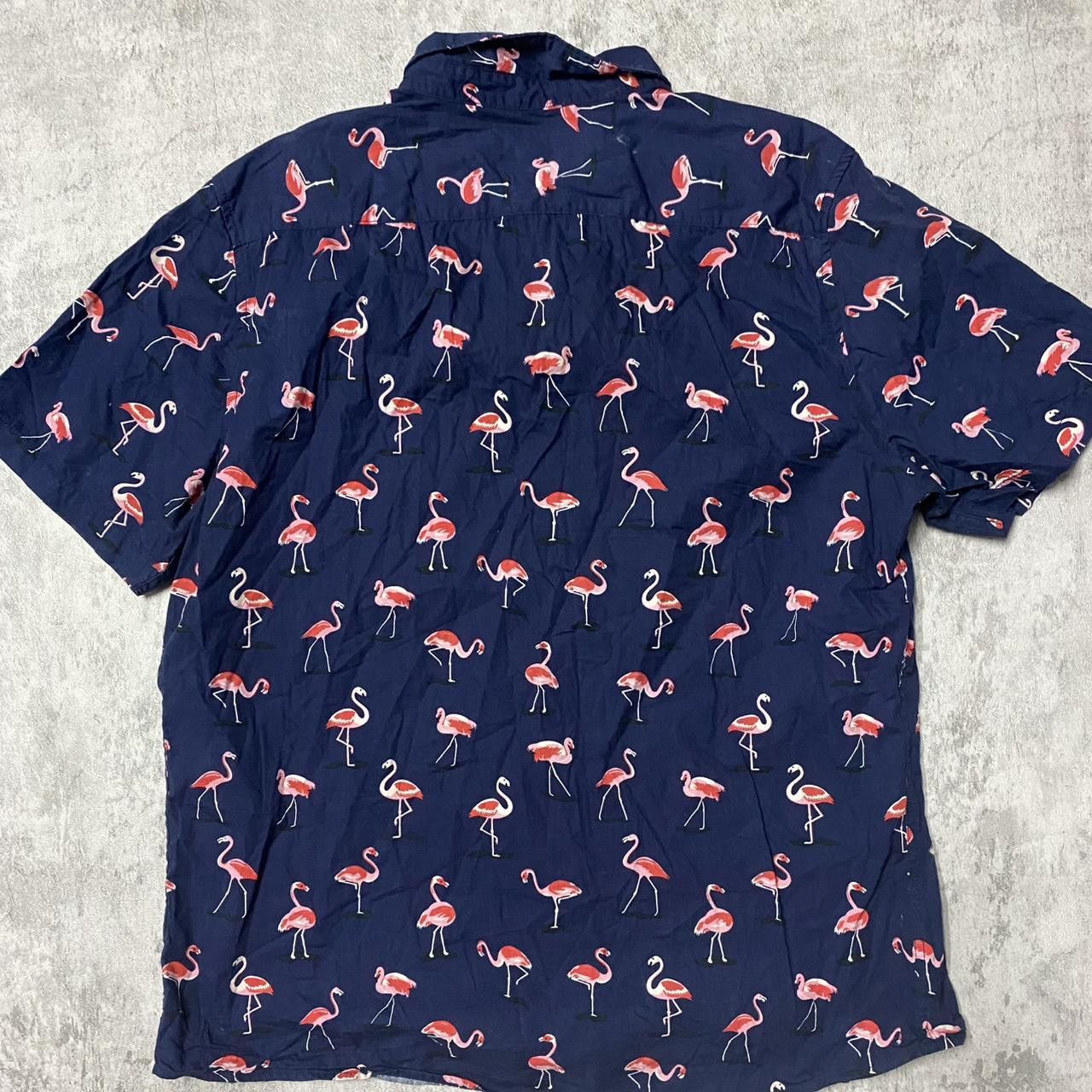 Other Navy flamingo button-up shirt #flamingo Size US XL / EU 56 / 4 - 4 Thumbnail