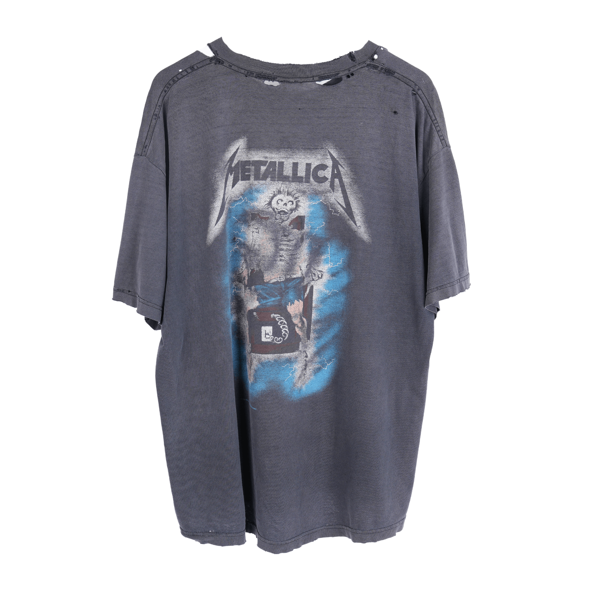 Vintage VINTAGE THRASHED METALLICA FADED BAND TEE Size US XL / EU 56 / 4 - 2 Thumbnail