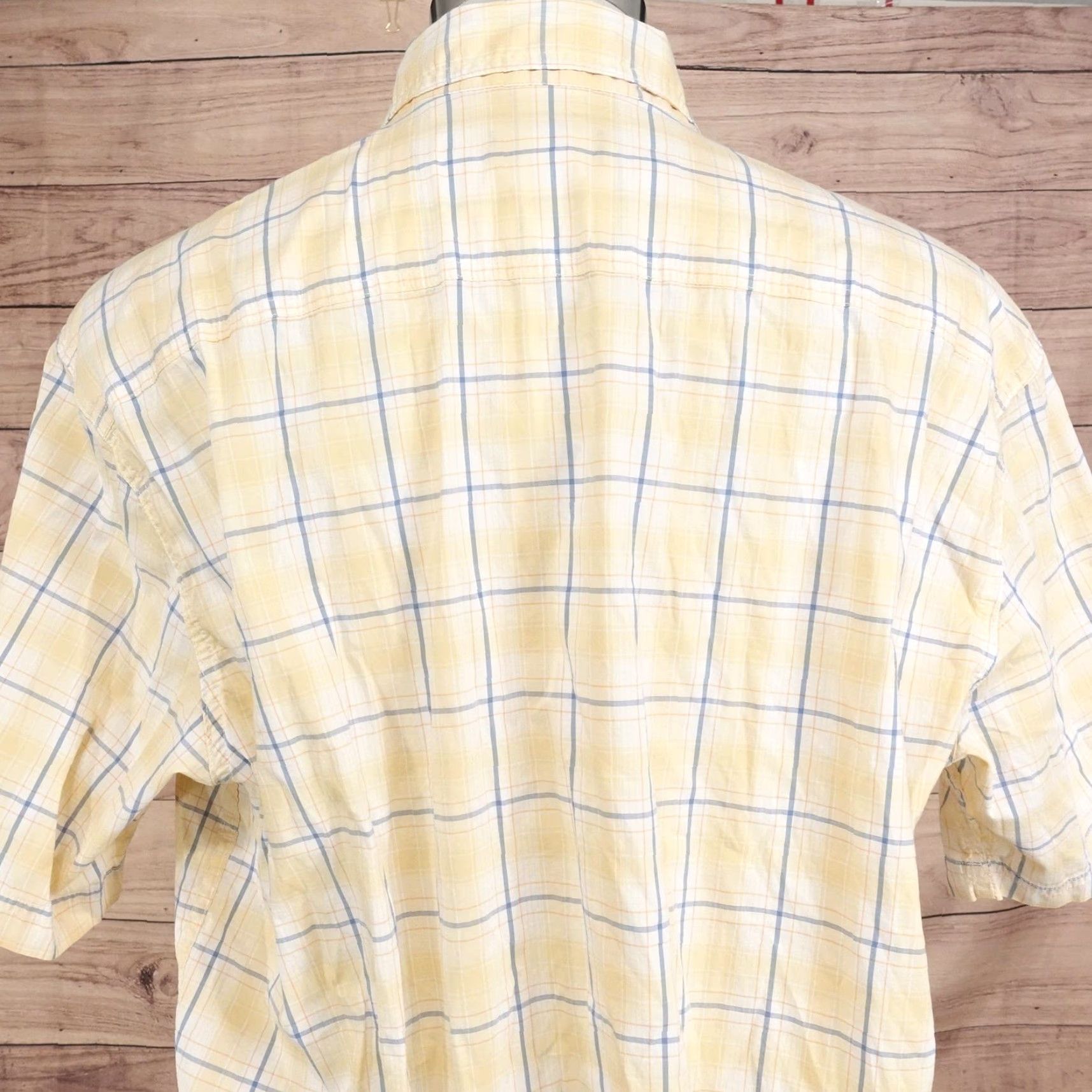Orvis Orvis Shirt Mens XL Yellow Plaid Active Fit Short Sleeve Button Front Casual Size US XL / EU 56 / 4 - 6 Thumbnail