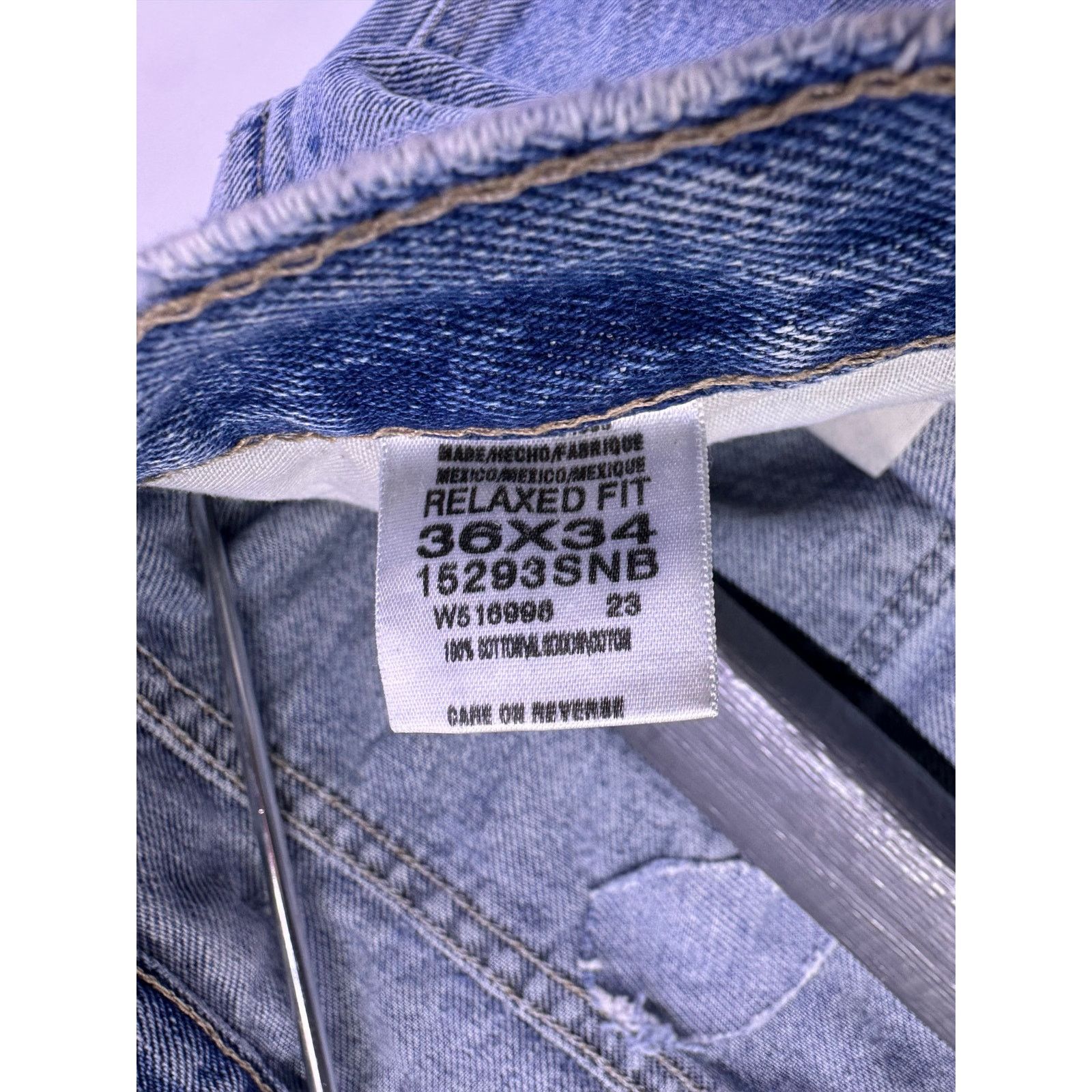 Dickies Blue Dickies Rough Patched Demin Jeans Size 36/34 Size US 36 / EU 52 - 8 Thumbnail