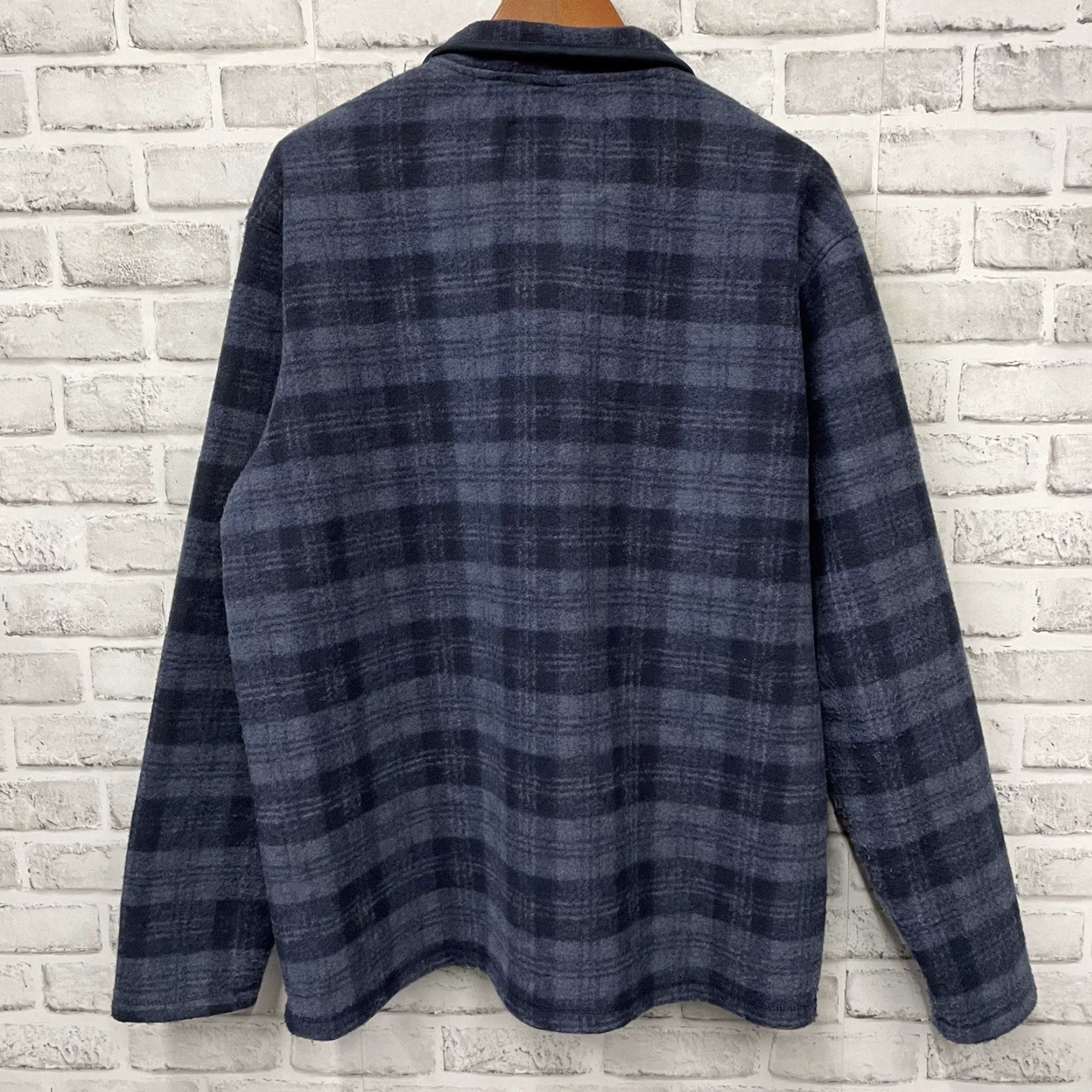 Vintage John Wayne Stock & Supply Blue Plaid Jacket Mens XL Half-Zip Windbreaker Size US XL / EU 56 / 4 - 5 Thumbnail