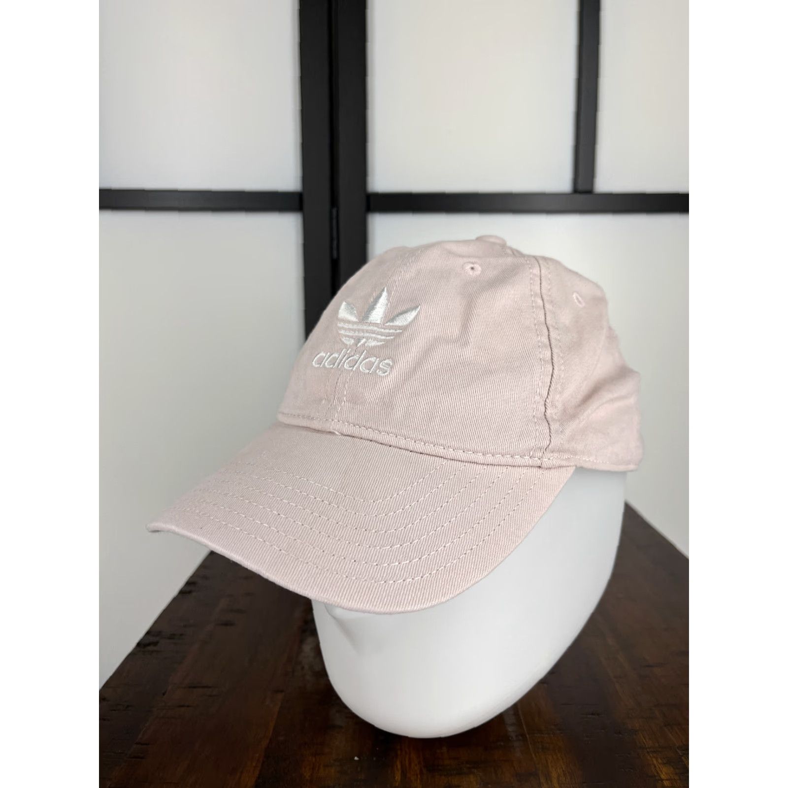 Adidas ADIDAS Hat Cap Strap Back Womens One Size Pink Twill 100% Cotton Trefoil Golf Hat Adjustable Embroidered Logo Mens Womens Boys Girls? Size ONE SIZE - 4 Thumbnail