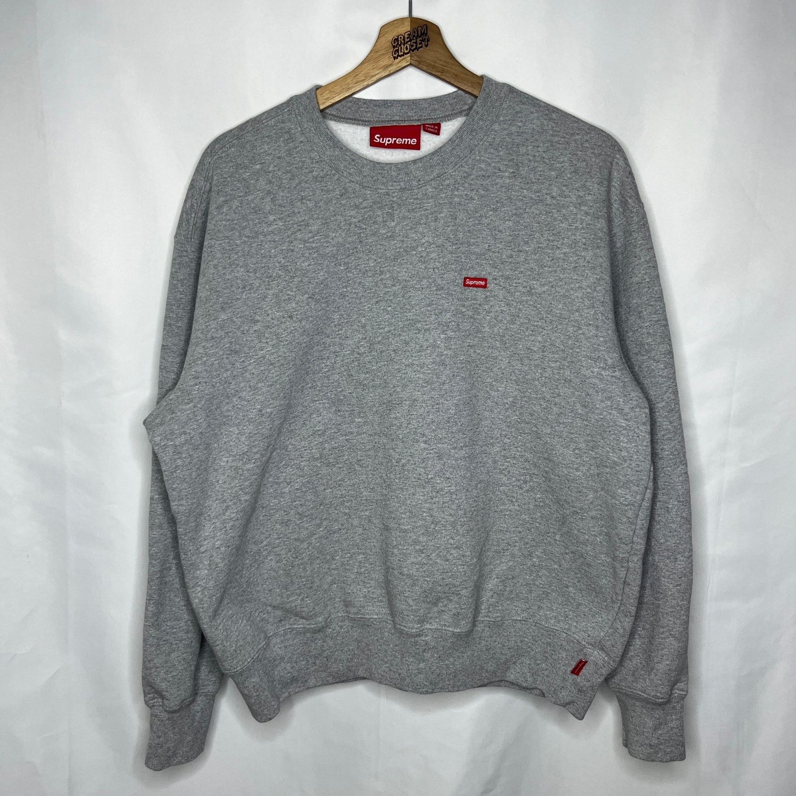 Supreme 2003 Supreme Silver Grey Box Logo Crewneck | Grailed