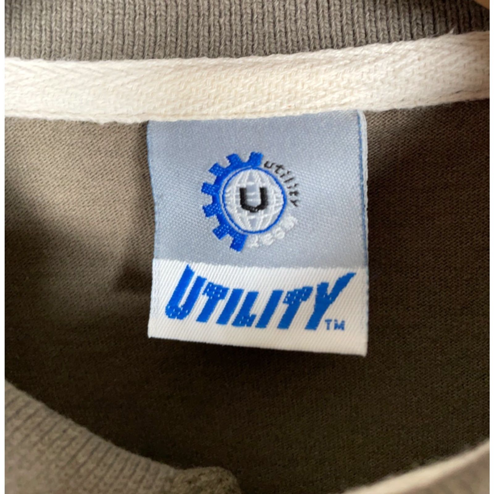 Vintage VINTAGE Utility Button-Up Short Sleeve Shirt Adult Large Green White Knit Front 90s Dad Retro Tony Soprano Style Mens Shirt Size US L / EU 52-54 / 3 - 3 Thumbnail