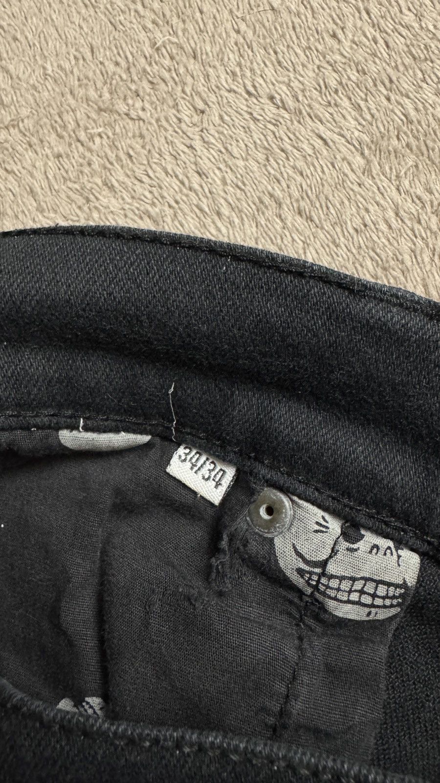 Hysteric Glamour Cheap Monday B-Wash Jeans Y2K acne y/project hedi slimane Size US 34 / EU 50 - 6 Thumbnail