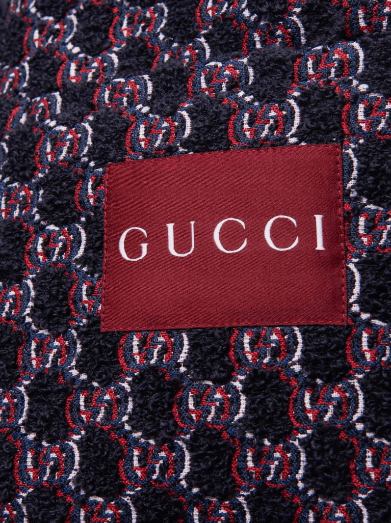 Gucci GUCCI Monogram Tweed Coat Size US L / EU 52-54 / 3 - 7 Thumbnail