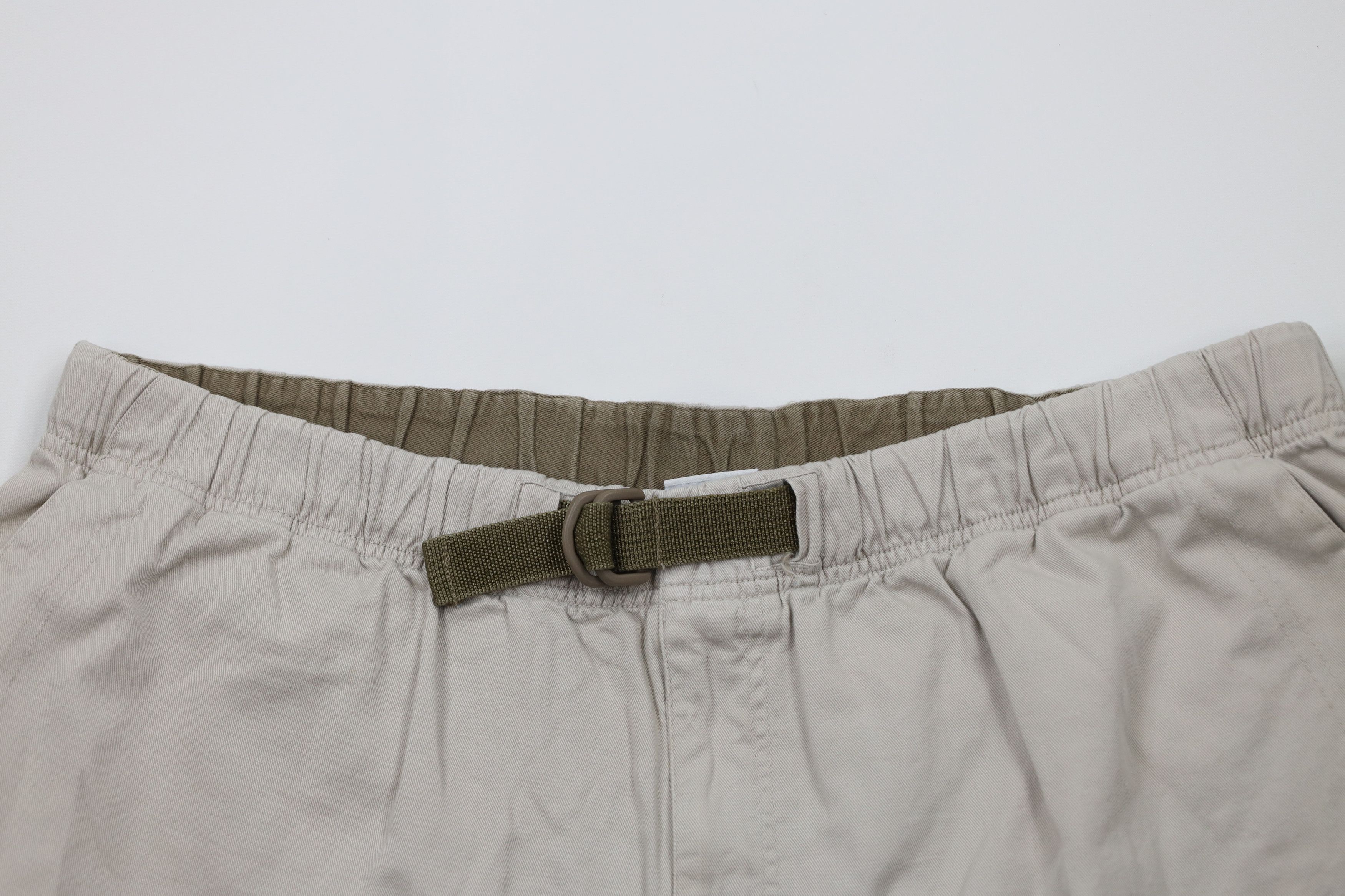 Columbia × Vintage Vintage 90s Columbia Belted Above Knee Shorts Beige Cotton Size US 36 / EU 52 - 2 Thumbnail