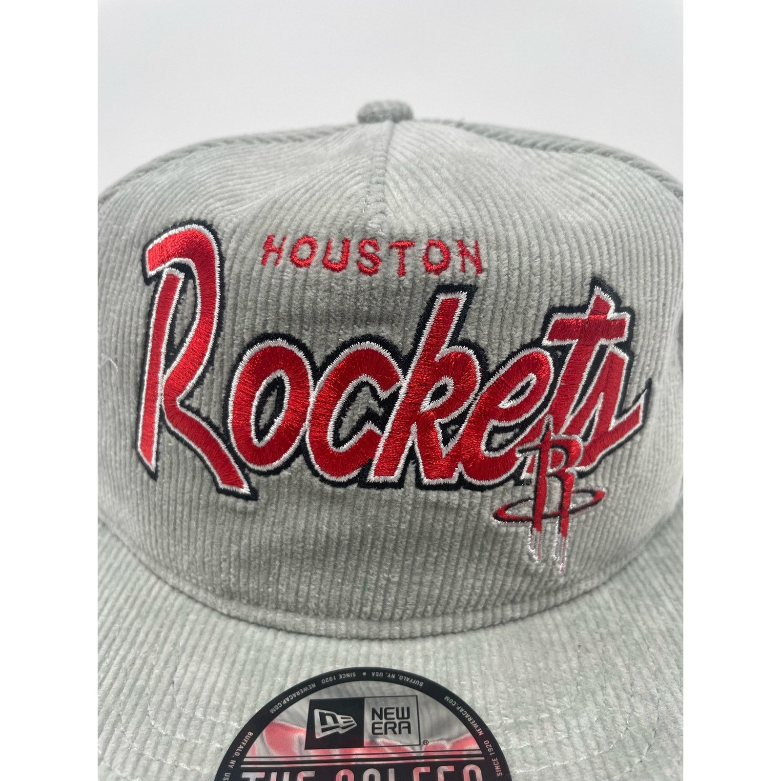 New Era New Era Houston Rockets Corduroy Snapback Adjustable Hat Men Size ONE SIZE - 2 Thumbnail