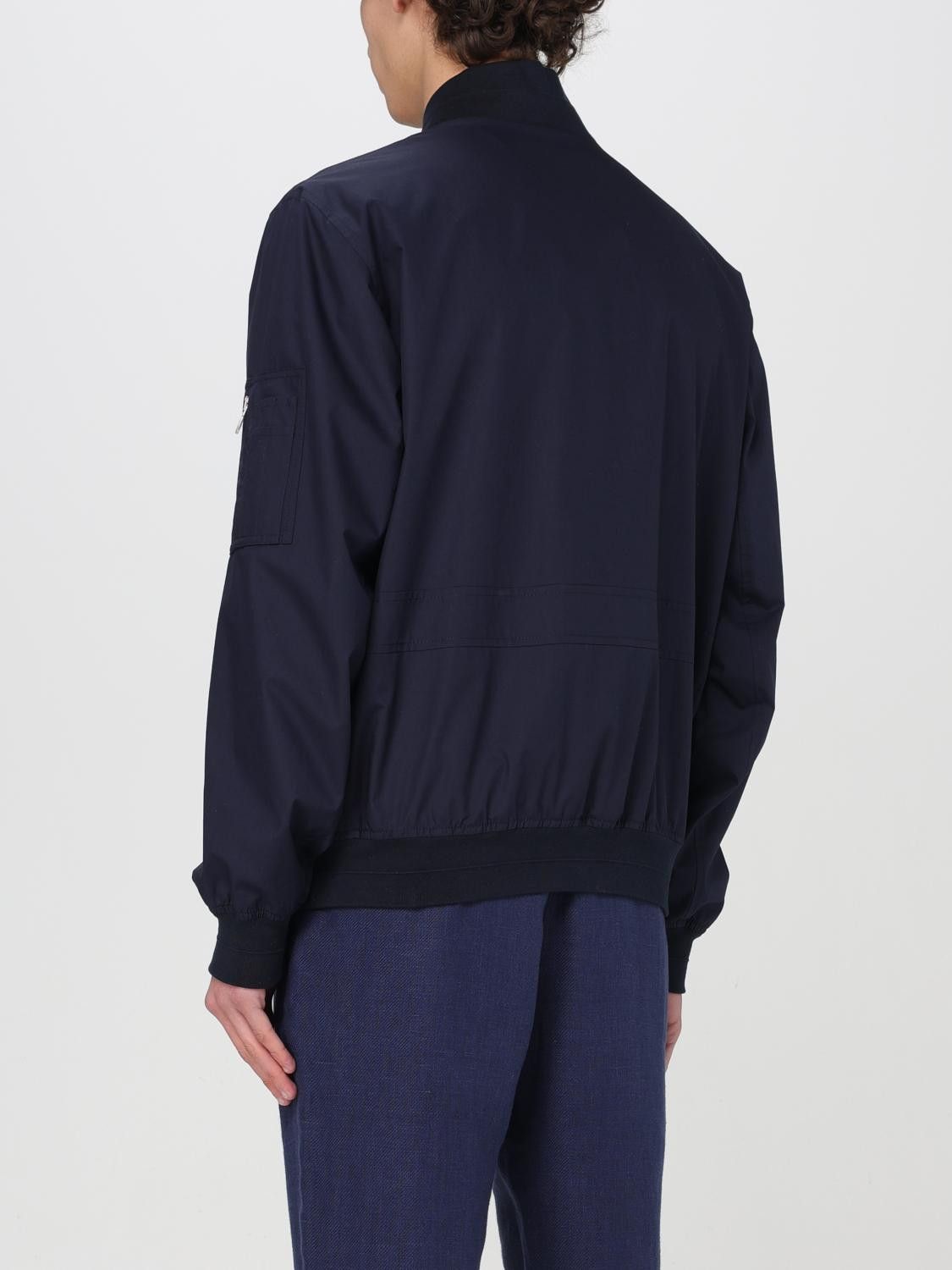 Brunello Cucinelli o1y0526 Denim Bomber Jacket in Blue Size US S / EU 44-46 / 1 - 3 Thumbnail