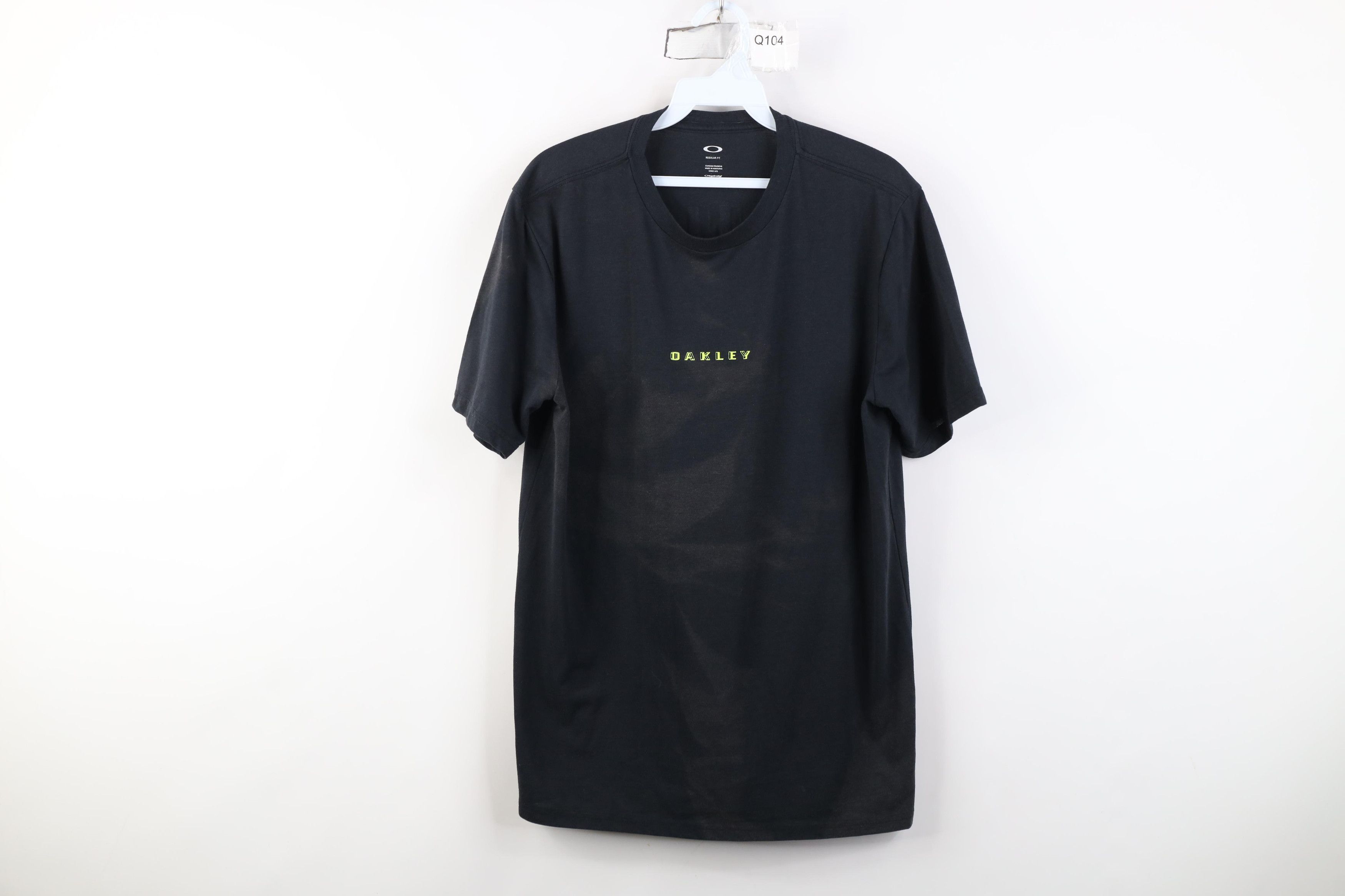 希少 Oakley ブラックT-shirt センターロゴ archive Oakley × Vintage Vintage Oakley Software Centre Logo Backhit
