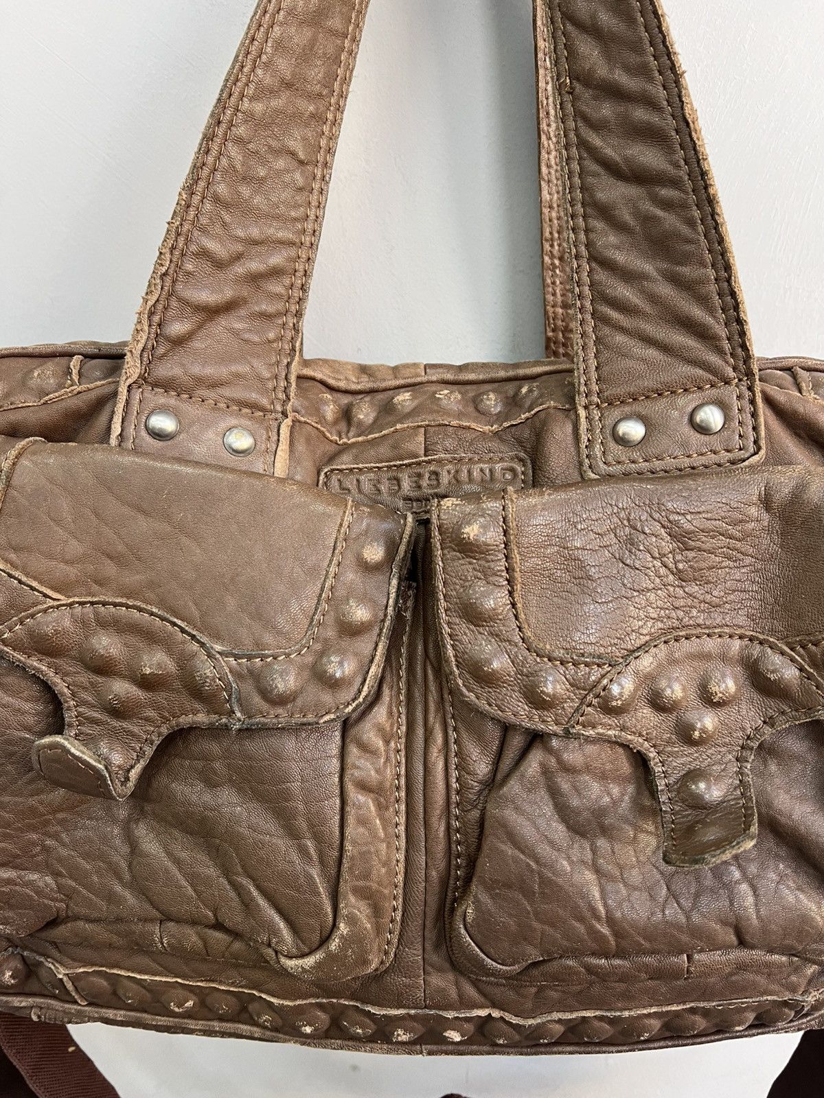 If Six Was Nine × Vintage VINTAGE ARCHIVE LEATHER METAL KAMRII STYLE MESSENGER BAG Size ONE SIZE - 2 Thumbnail