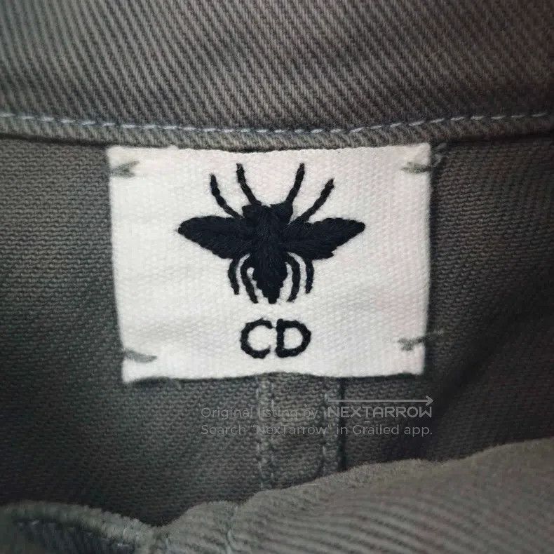Dior Dior Make an old gray embroidered bee denim jacket Size XXS / US 00 / IT 34 - 5 Thumbnail