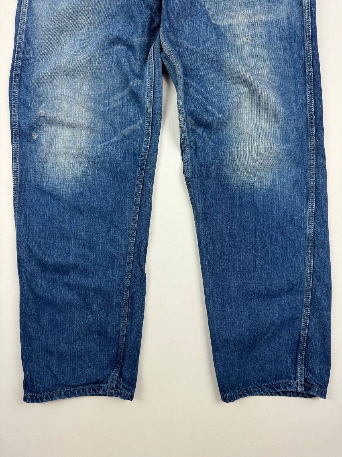 Edwin Edwin 550923 Over Works Factory Distressed Jeans Pants Size US 34 / EU 50 - 6 Thumbnail