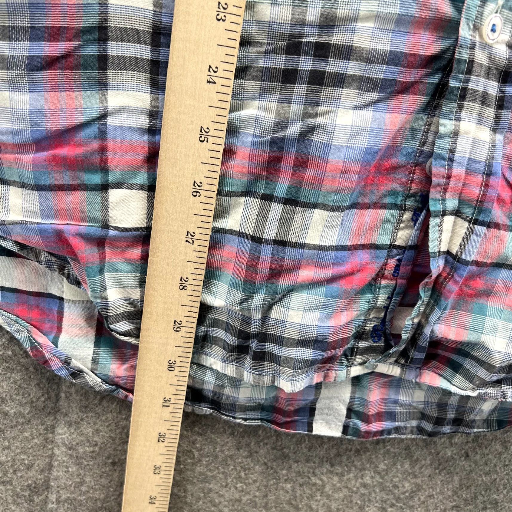 Robert Graham VINTAGE Robert Graham Shirt Mens XXL Red Blue Plaid Luxury Button Front Limited Oxford Shirt Size US XXL / EU 58 / 5 - 6 Thumbnail