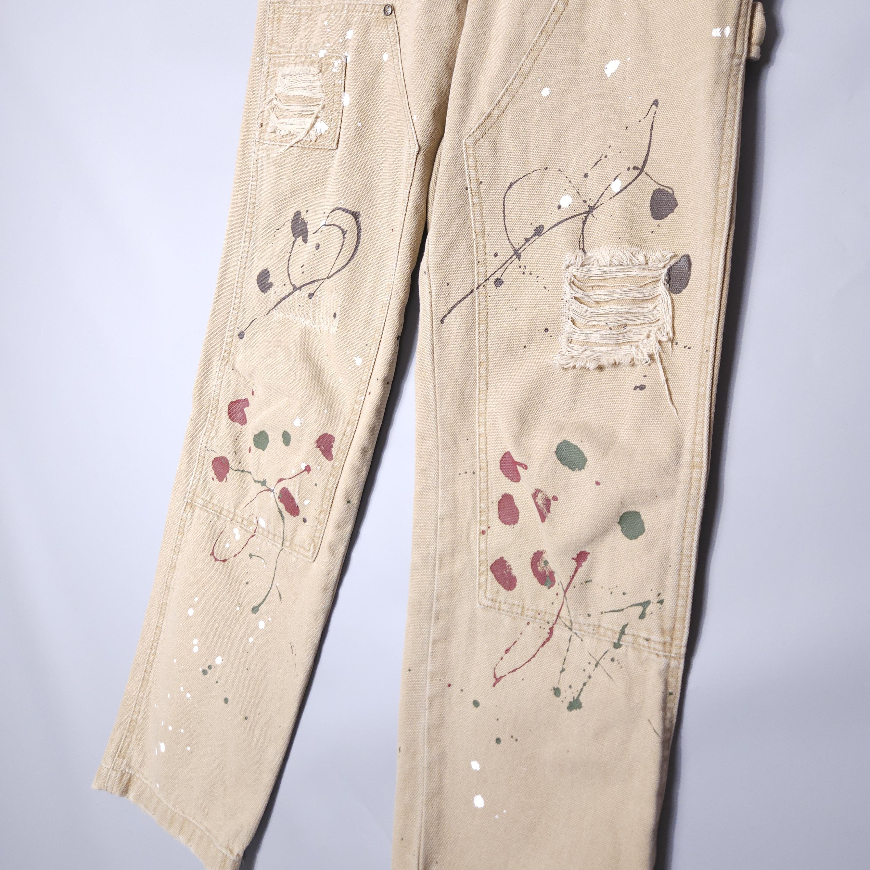 Karl Kani Karl Kani Duck Pants Canvas Painted Distress S(W28 L30,5) Size US 28 / EU 44 - 3 Thumbnail