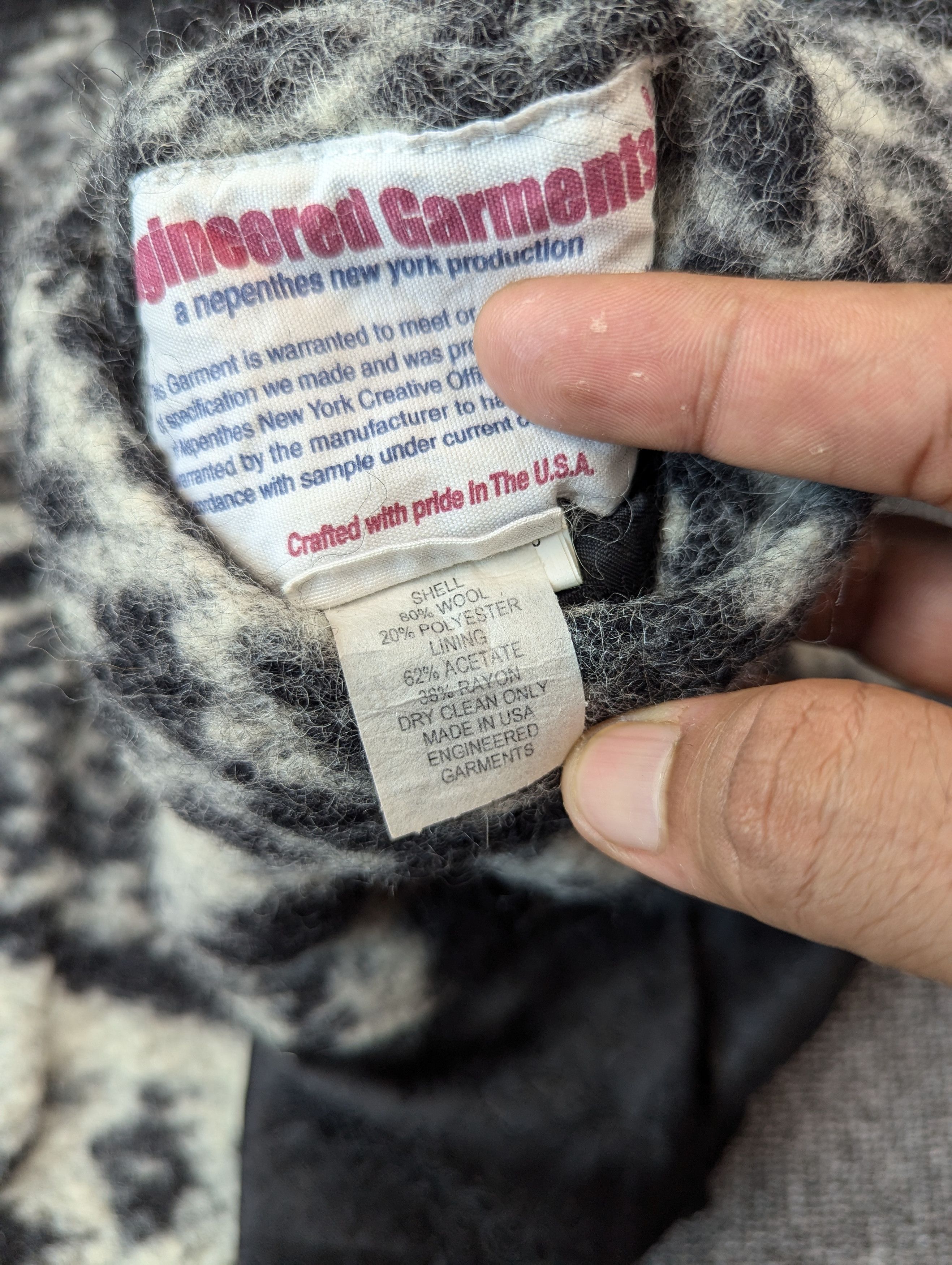 Engineered Garments Engineered Garments Wool Patterned Cardigan Jacket Size S Size US S / EU 44-46 / 1 - 13 Thumbnail