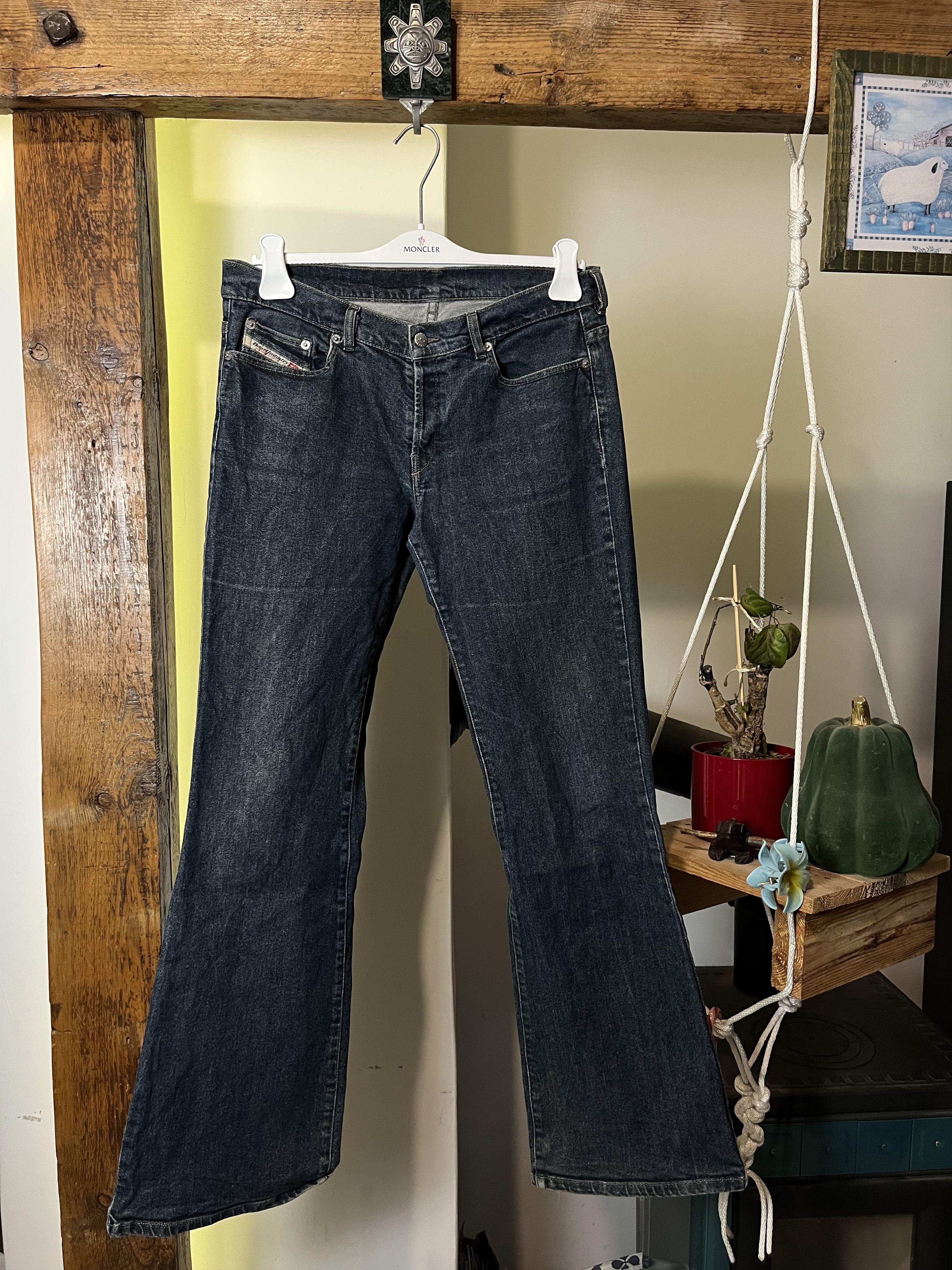 Diesel × Japanese Brand Vintage y2k Diesel Flared Denim Jeans Size 33" - 1 Thumbnail