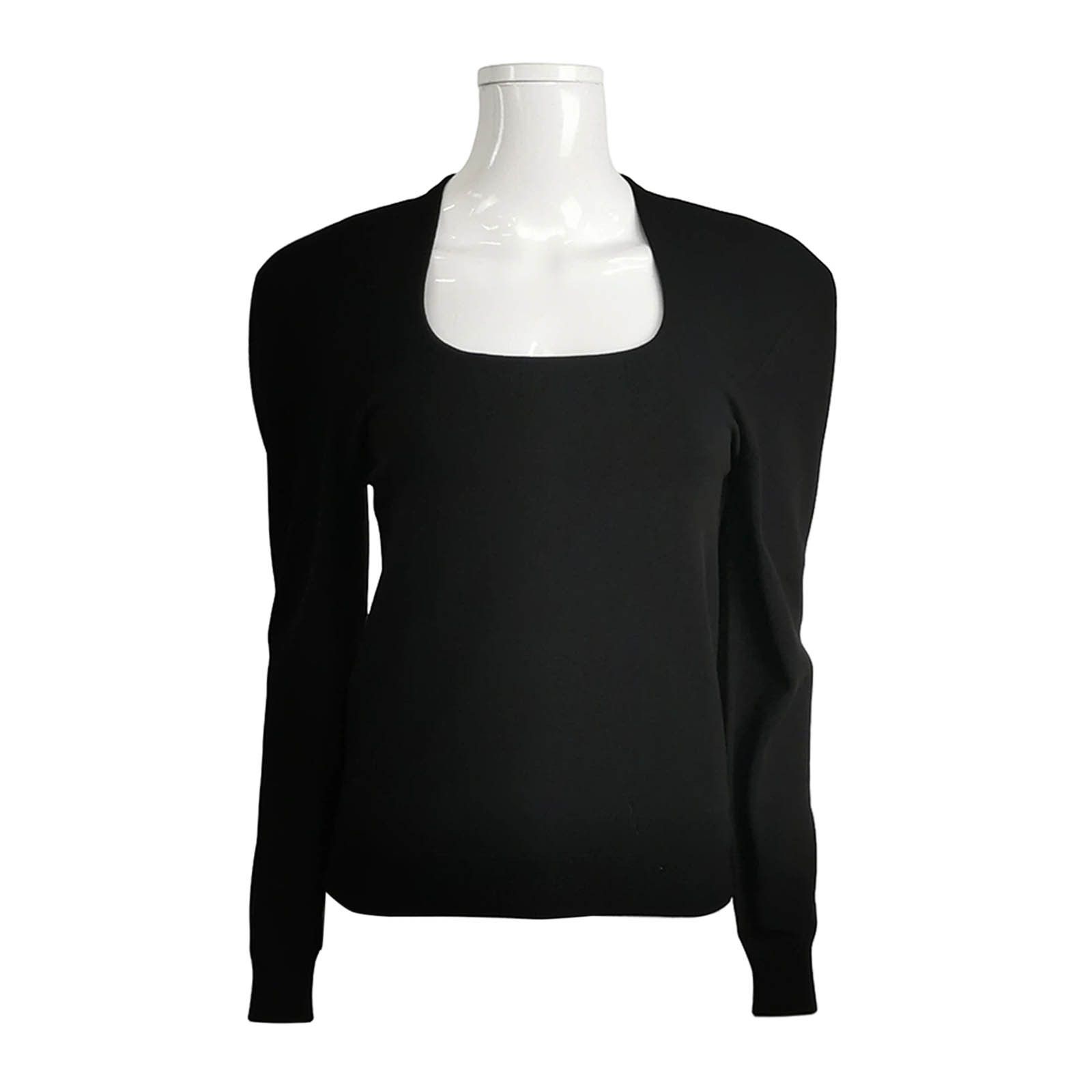 Prada Prada Black Solid Long Sleeve Sweater Size 40 Size S / US 4 / IT 40 - 1 Thumbnail