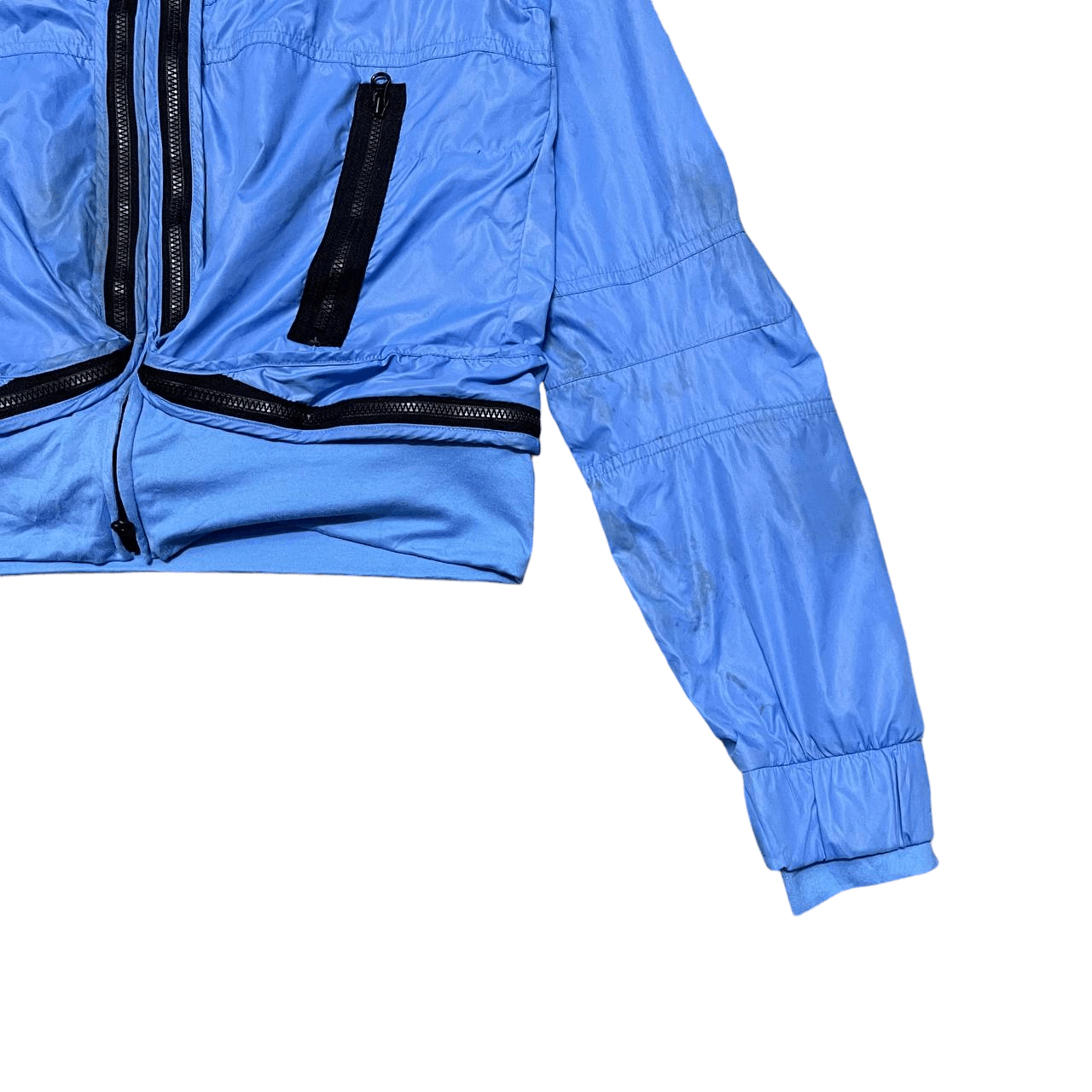 Adidas × Stella McCartney Adidas Stella McCartney Cropped Zipper Jacket Size M / US 6-8 / IT 42-44 - 4 Thumbnail