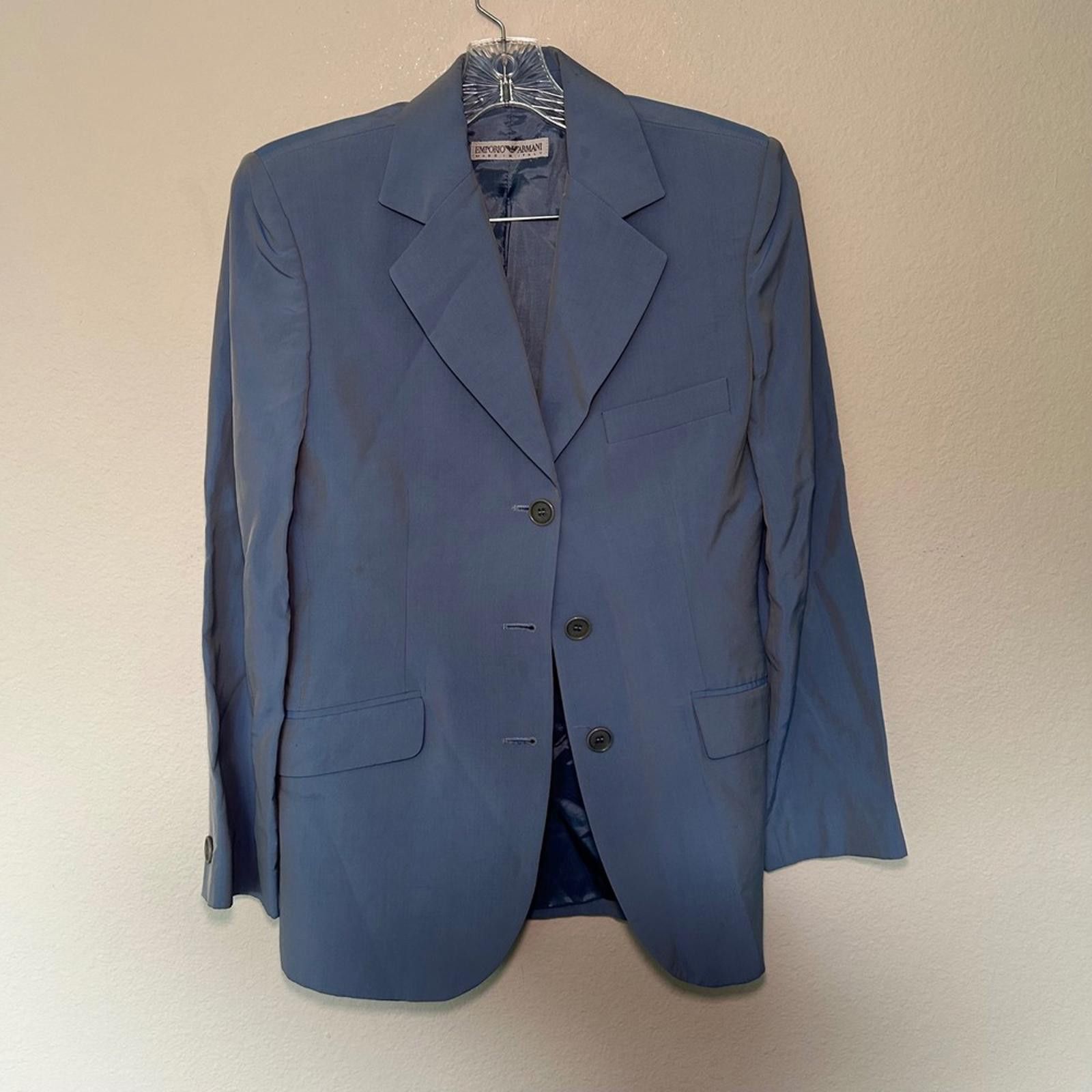 Emporio Armani Emporio Armani Blue Blazer Men's size 44 Size 44R - 2 Thumbnail