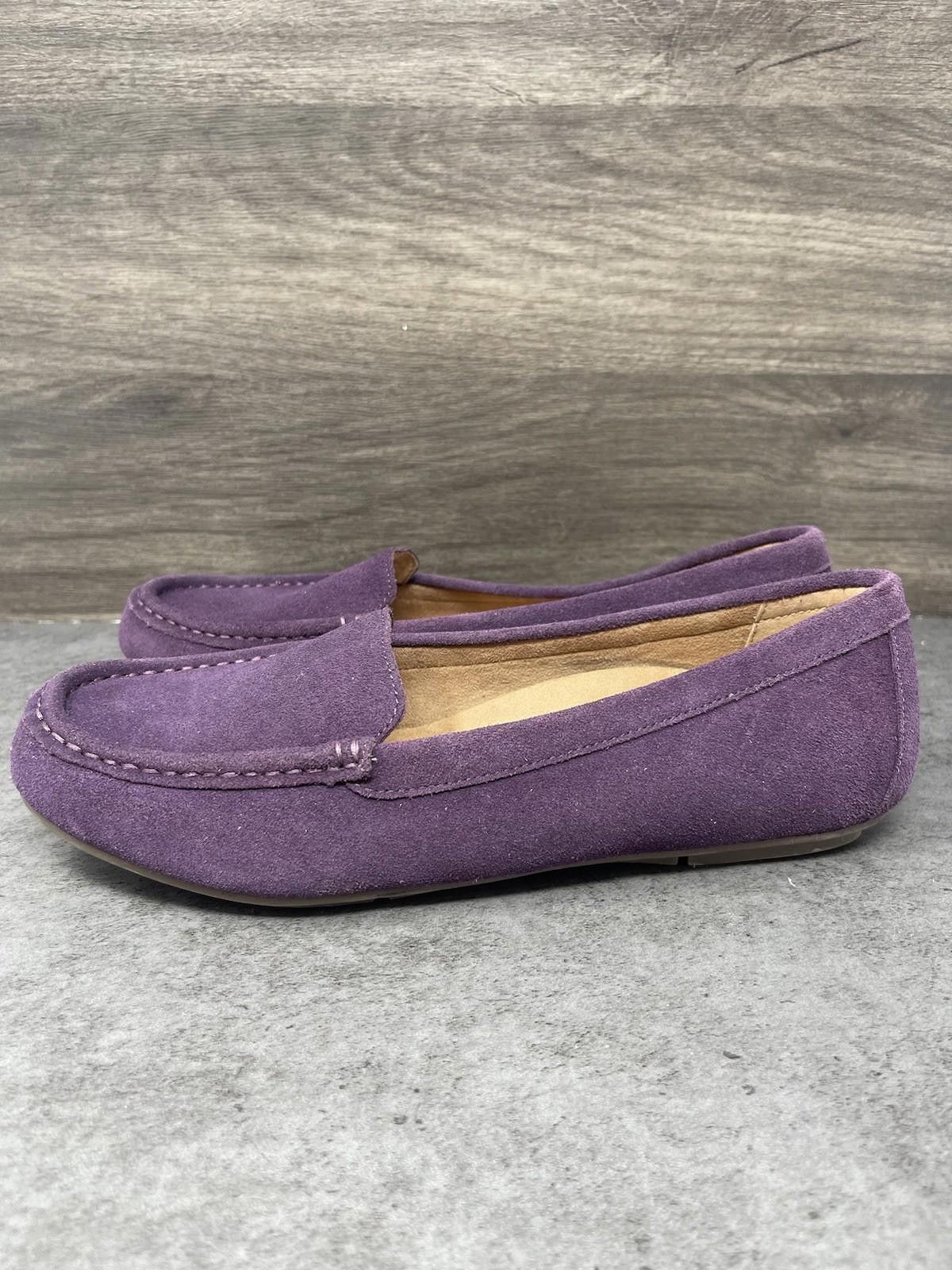 Vionic Vionic Shoes Womens 9.5 Chill Debbie Suede Loafers Purple Size US 9.5 / IT 39.5 - 1 Thumbnail