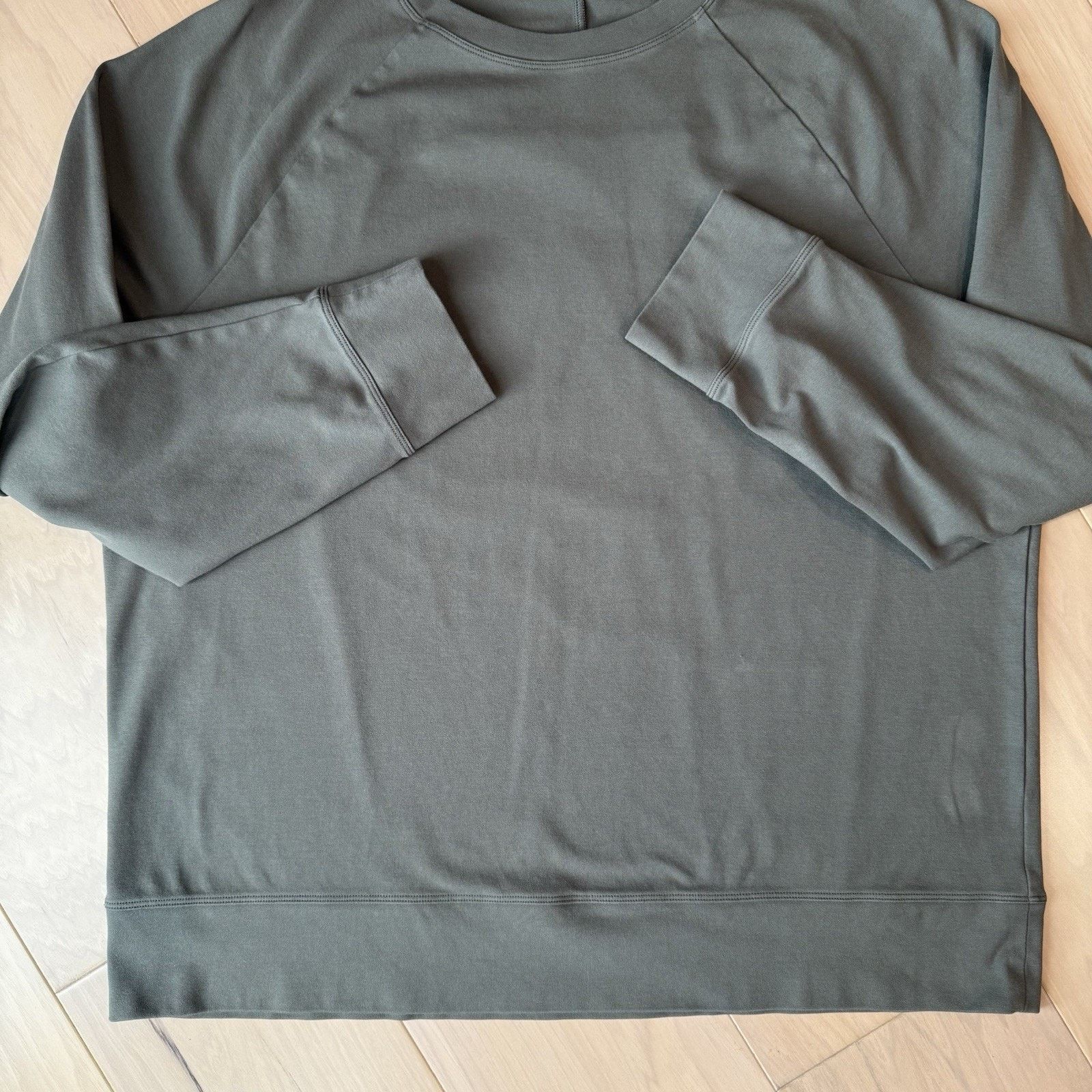 Lululemon Lululemon City Sweat Crew Neck Large Green Sweatshirt Size US L / EU 52-54 / 3 - 5 Thumbnail