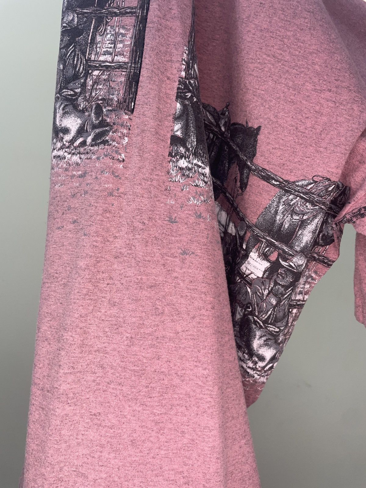Buffalo David Bitton × Buffalo London × Vintage BUFFALO - VINTAGE COWBOY AND HORSES WRAP MACHINE Size US L / EU 52-54 / 3 - 7 Thumbnail