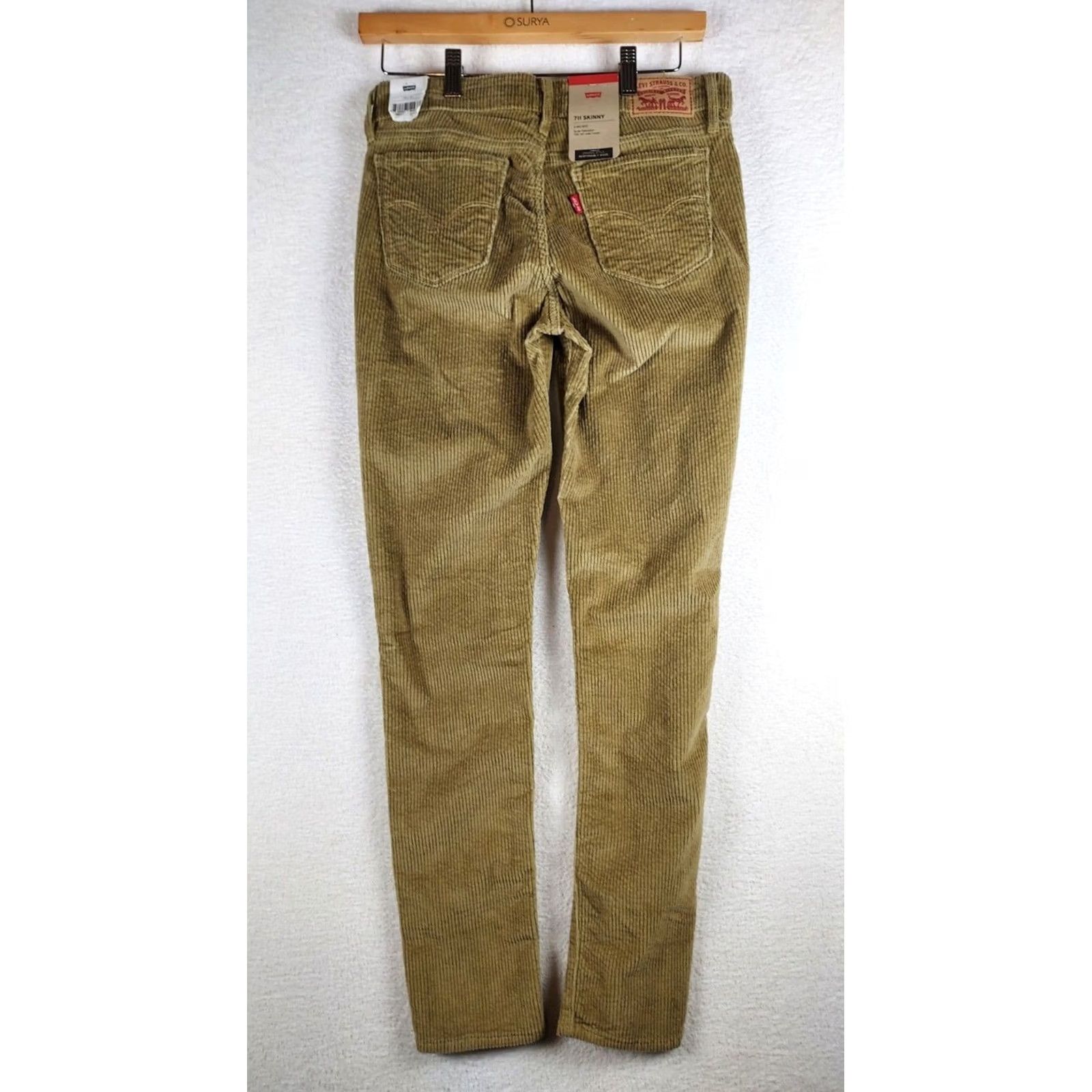 Levi's Levi's 711 Skinny Pants Women Brown Corduroy Stretch Mid Rise Slim Fit 28 Ankle Pants Women Brown Corduroy Stretch Mid Rise Slim Ankle 711 Size 28" / US 6 / IT 42 - 2 Thumbnail