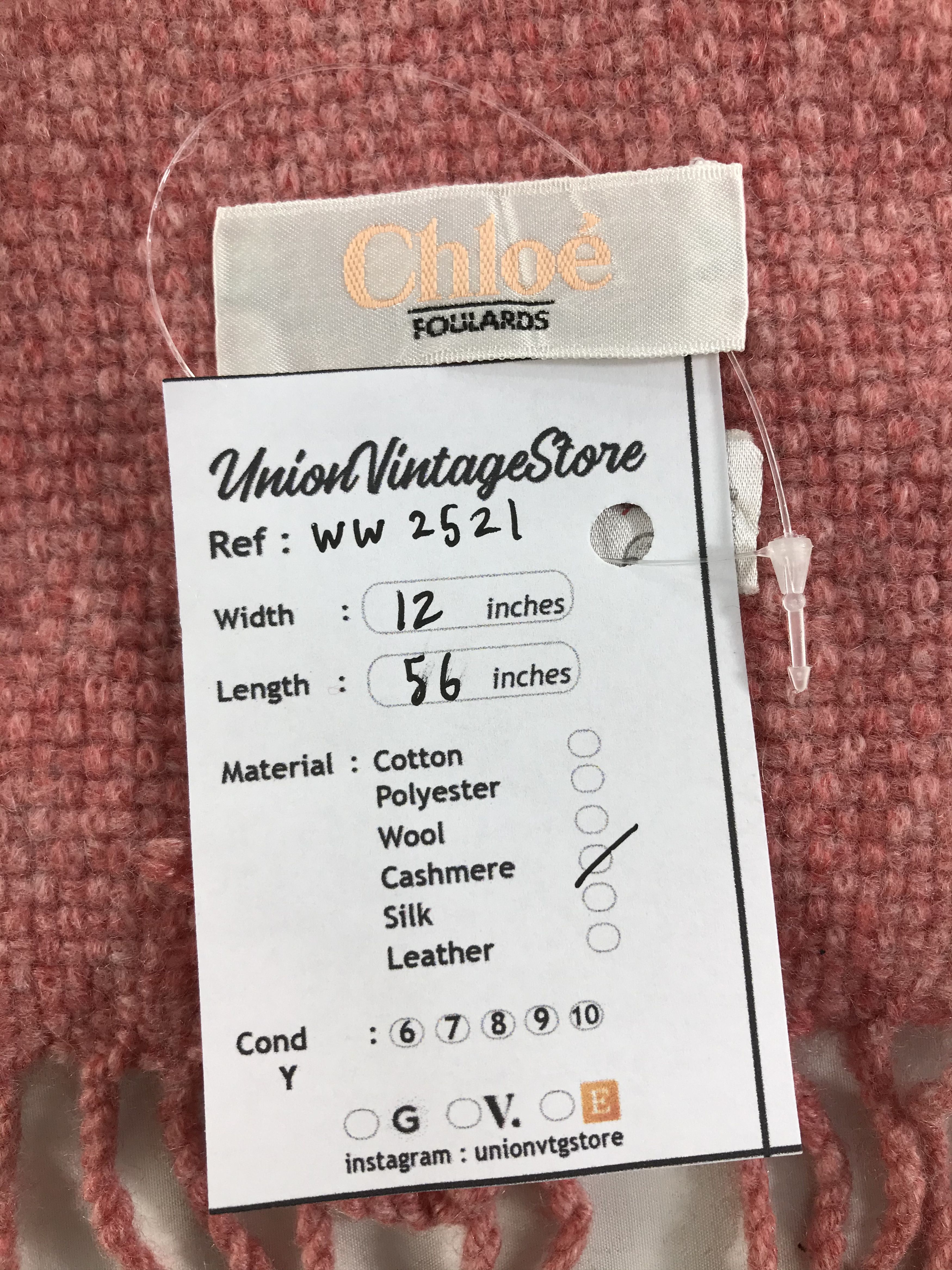Vintage Chloe Scarf / Muffler / Neckwear - WW2521 Size ONE SIZE - 5 Thumbnail