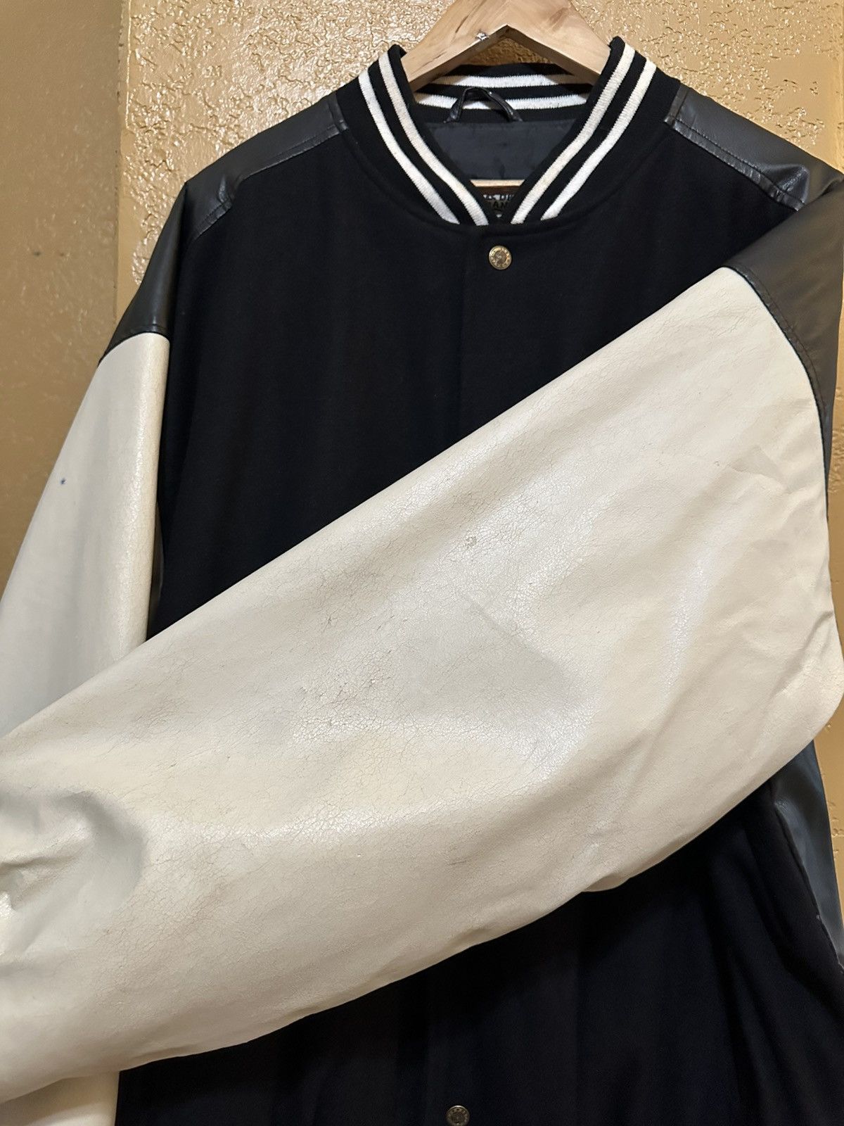 Vintage ⚫️ distressed Vintage Bad To The Bone Choppers Varsity Jacket Size US XL / EU 56 / 4 - 9 Thumbnail