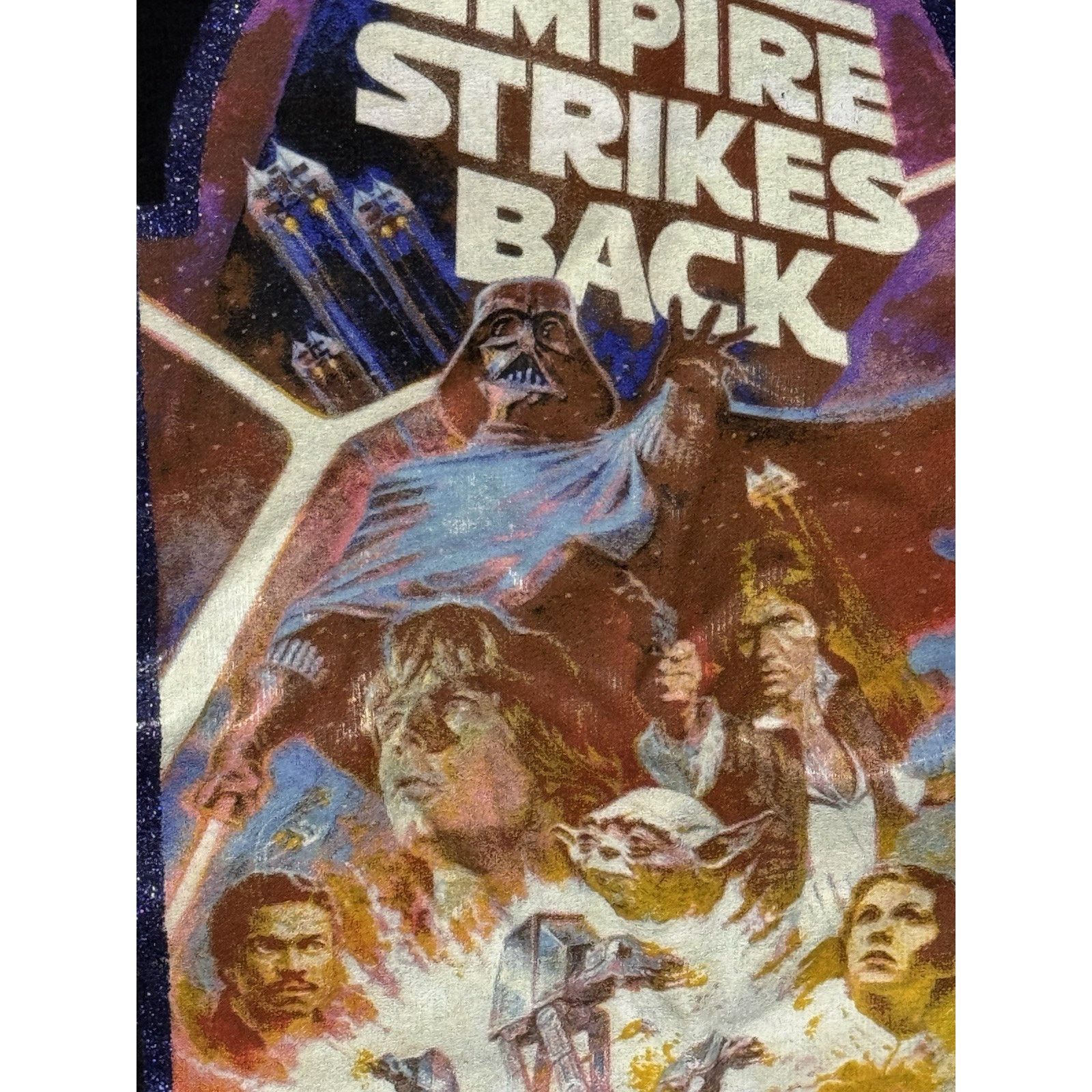 Star Wars Vintage Y2K Star Wars Empire Strikes Women Baby Tee Size XS / US 0-2 / IT 36-38 - 3 Thumbnail